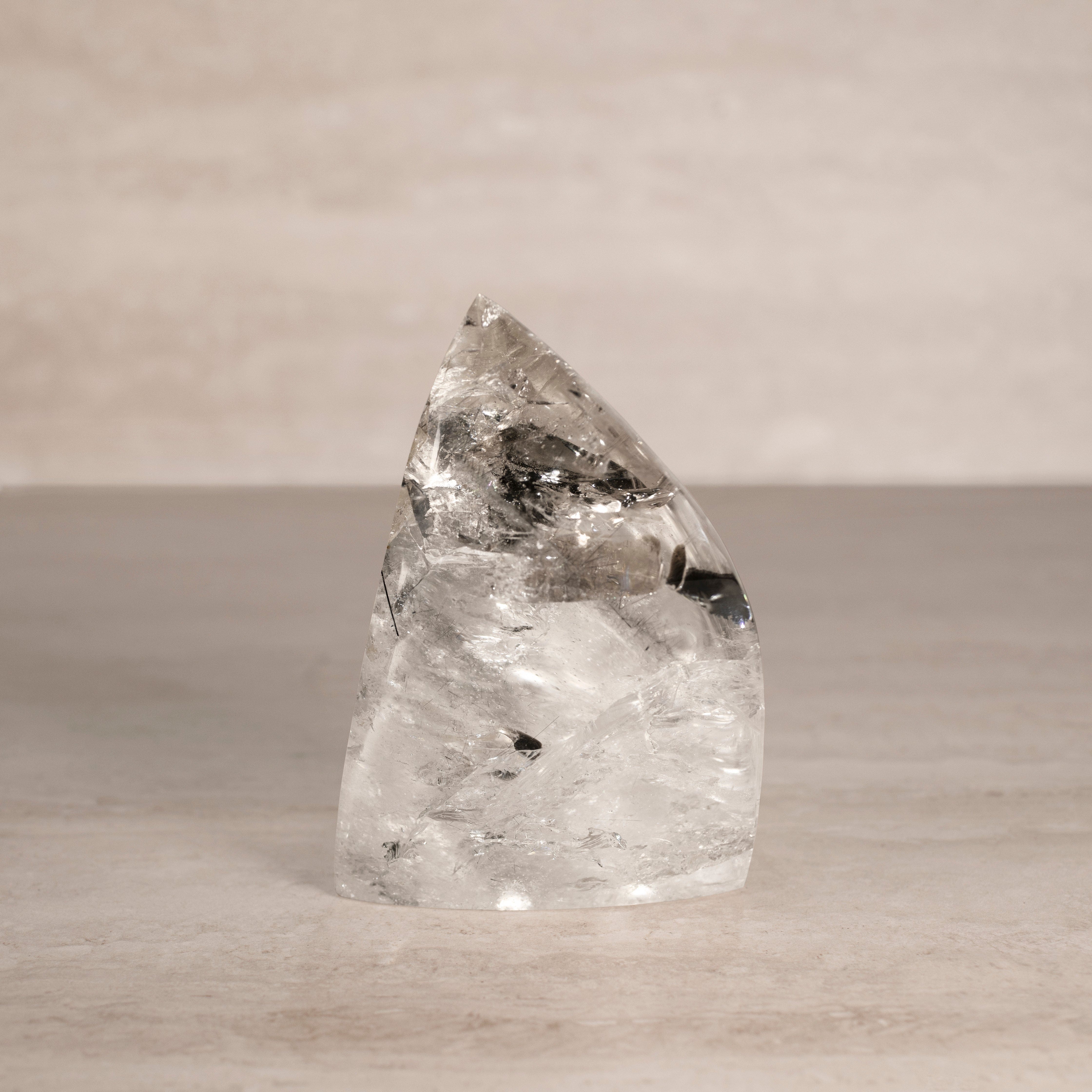 KALIFANO Rutilated Quartz Natural Brazilian Rutilated Quartz Specimen - 6.25" / 1,640 g RTQ10000.001