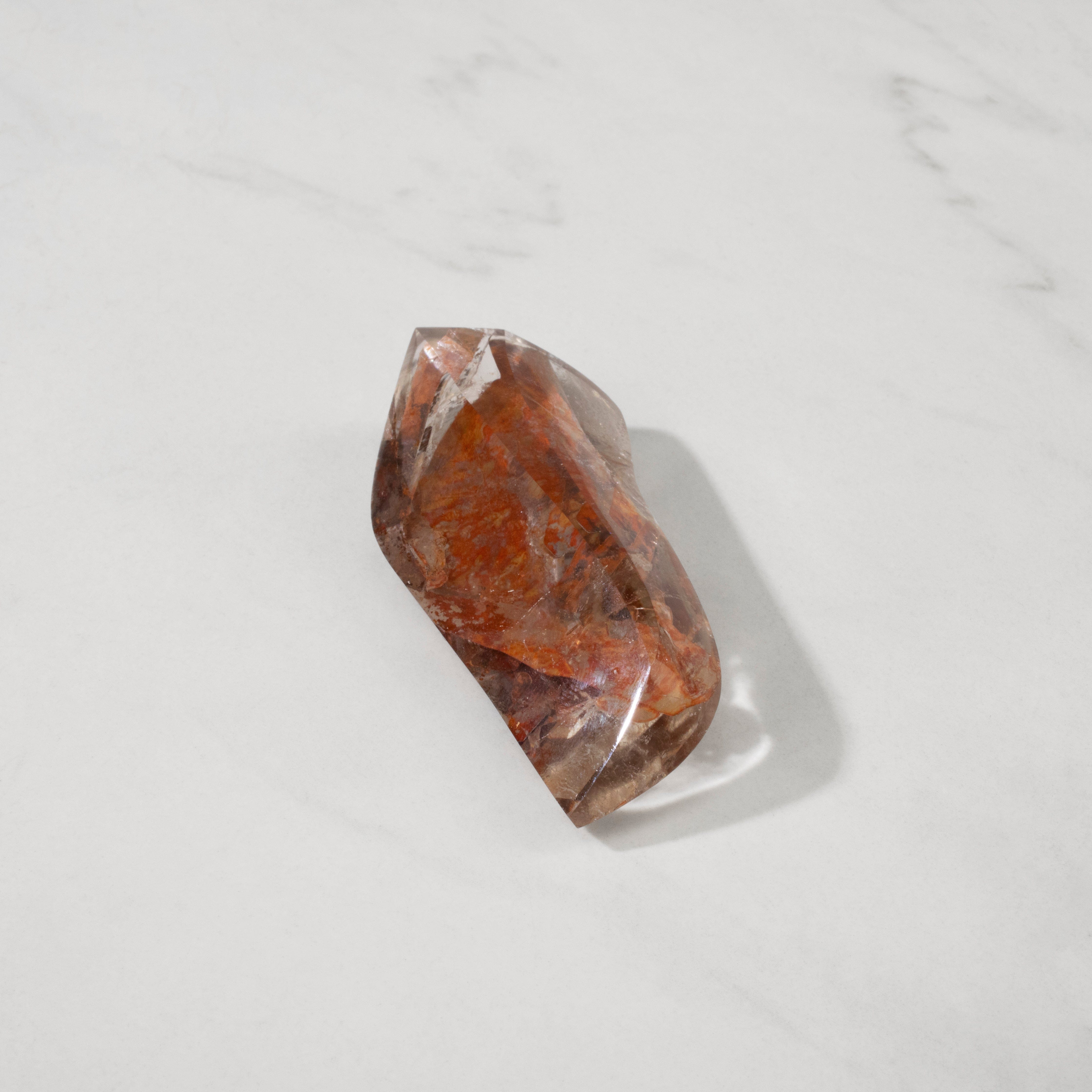KALIFANO Rutilated Smoky Quartz Natural Brazilian Rutilated Smoky Quartz Specimen - 3.5" / 72 grams RTQ3000.002