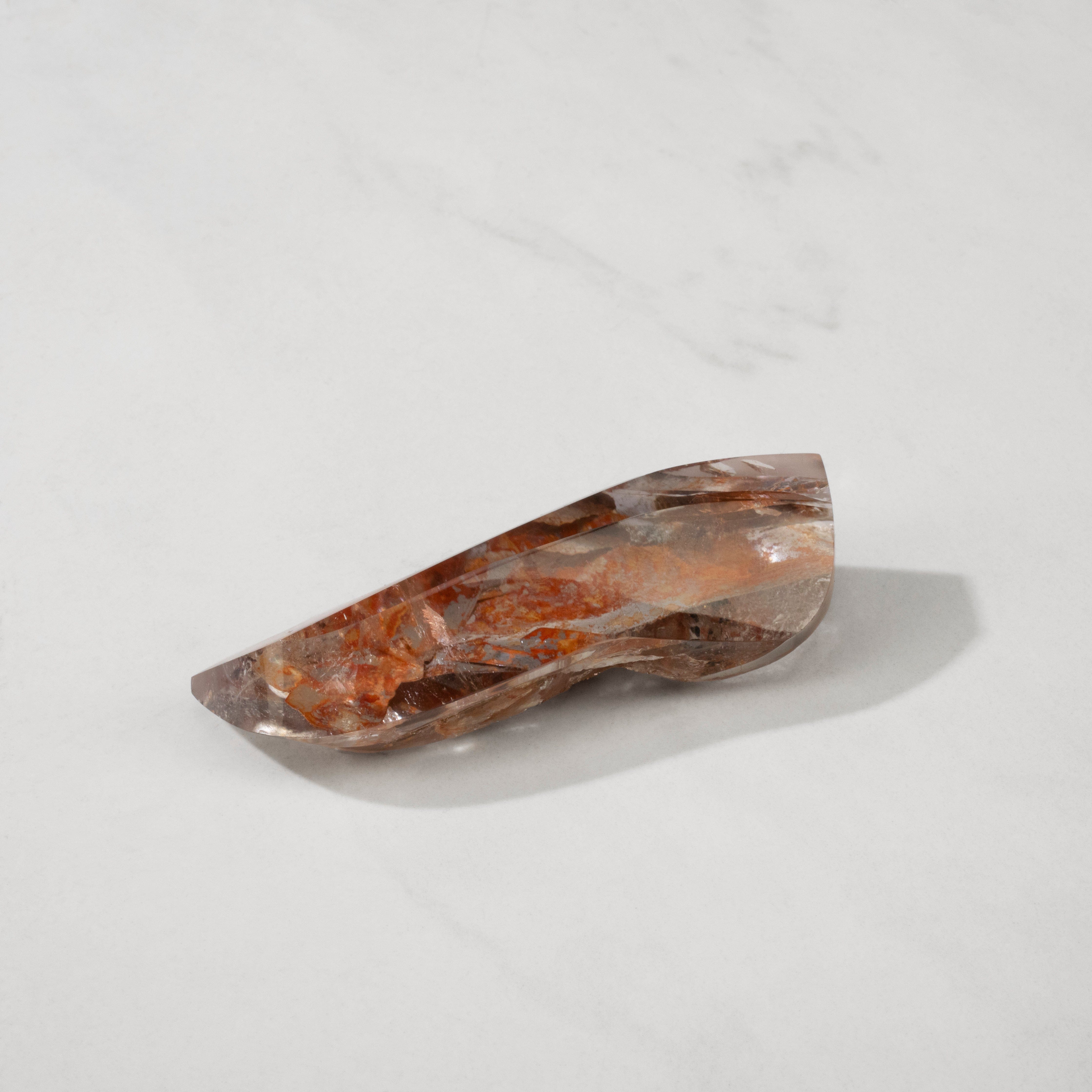 KALIFANO Rutilated Smoky Quartz Natural Brazilian Rutilated Smoky Quartz Specimen - 3.5" / 72 grams RTQ3000.002