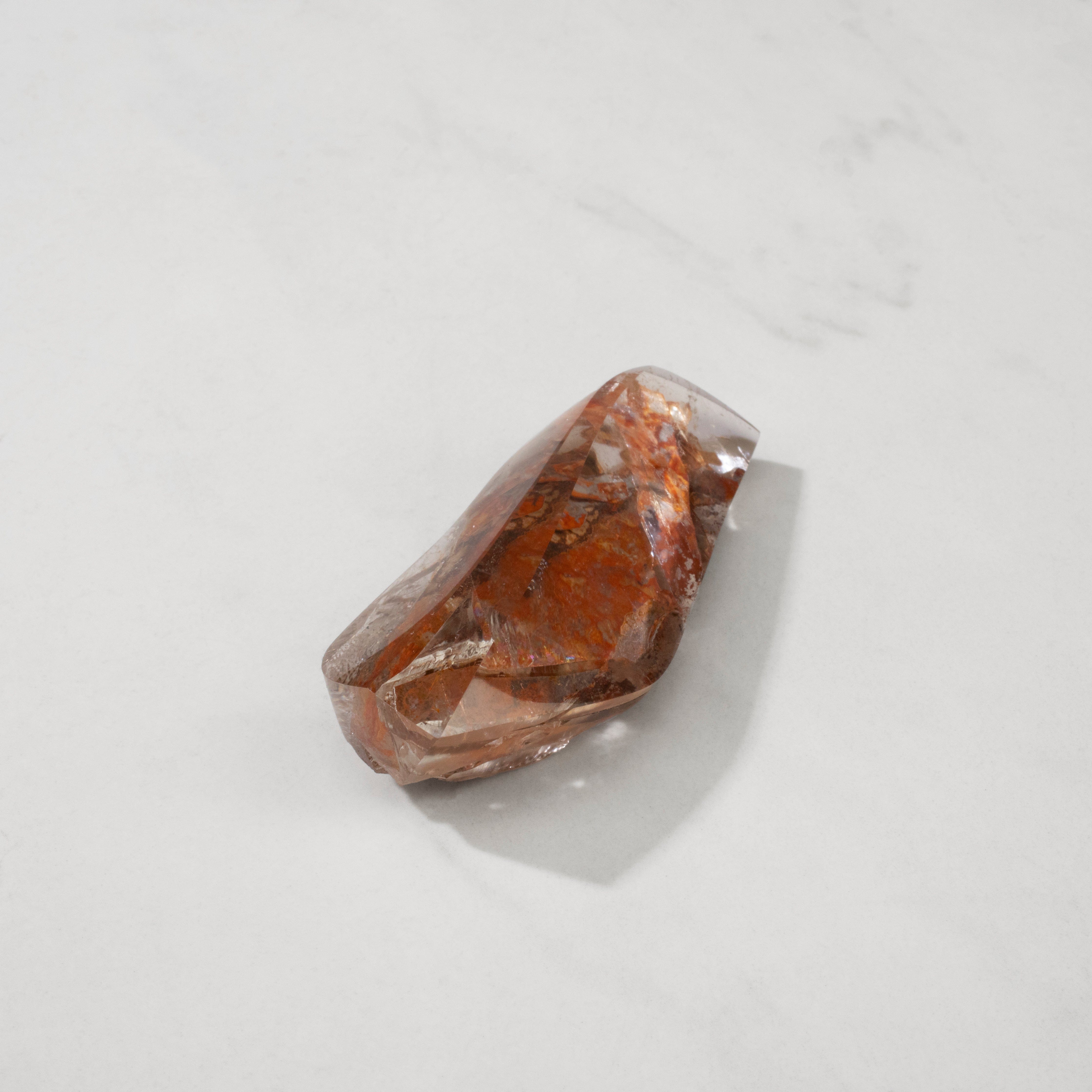 KALIFANO Rutilated Smoky Quartz Natural Brazilian Rutilated Smoky Quartz Specimen - 3.5" / 72 grams RTQ3000.002