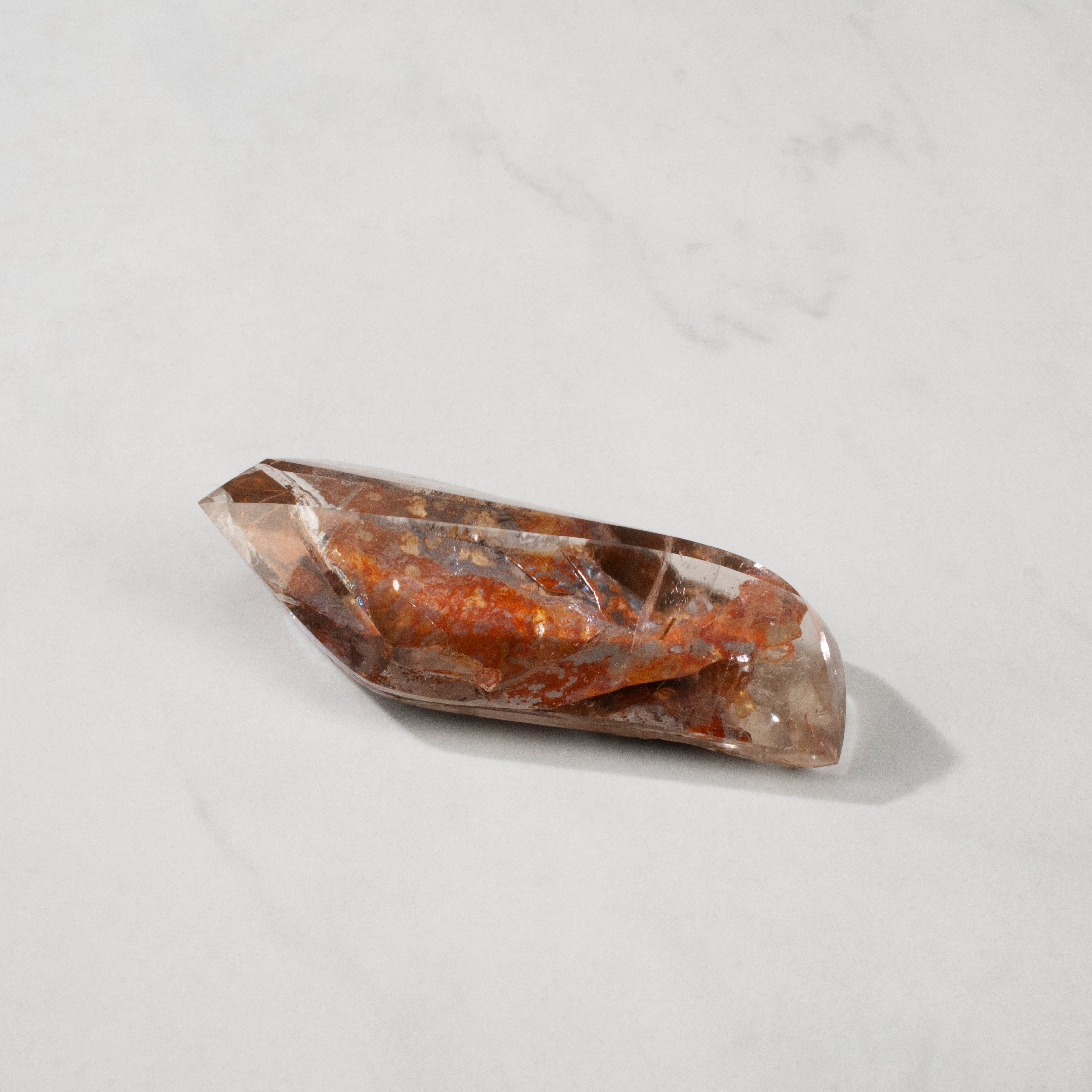 KALIFANO Rutilated Smoky Quartz Natural Brazilian Rutilated Smoky Quartz Specimen - 3.5" / 72 grams RTQ3000.002