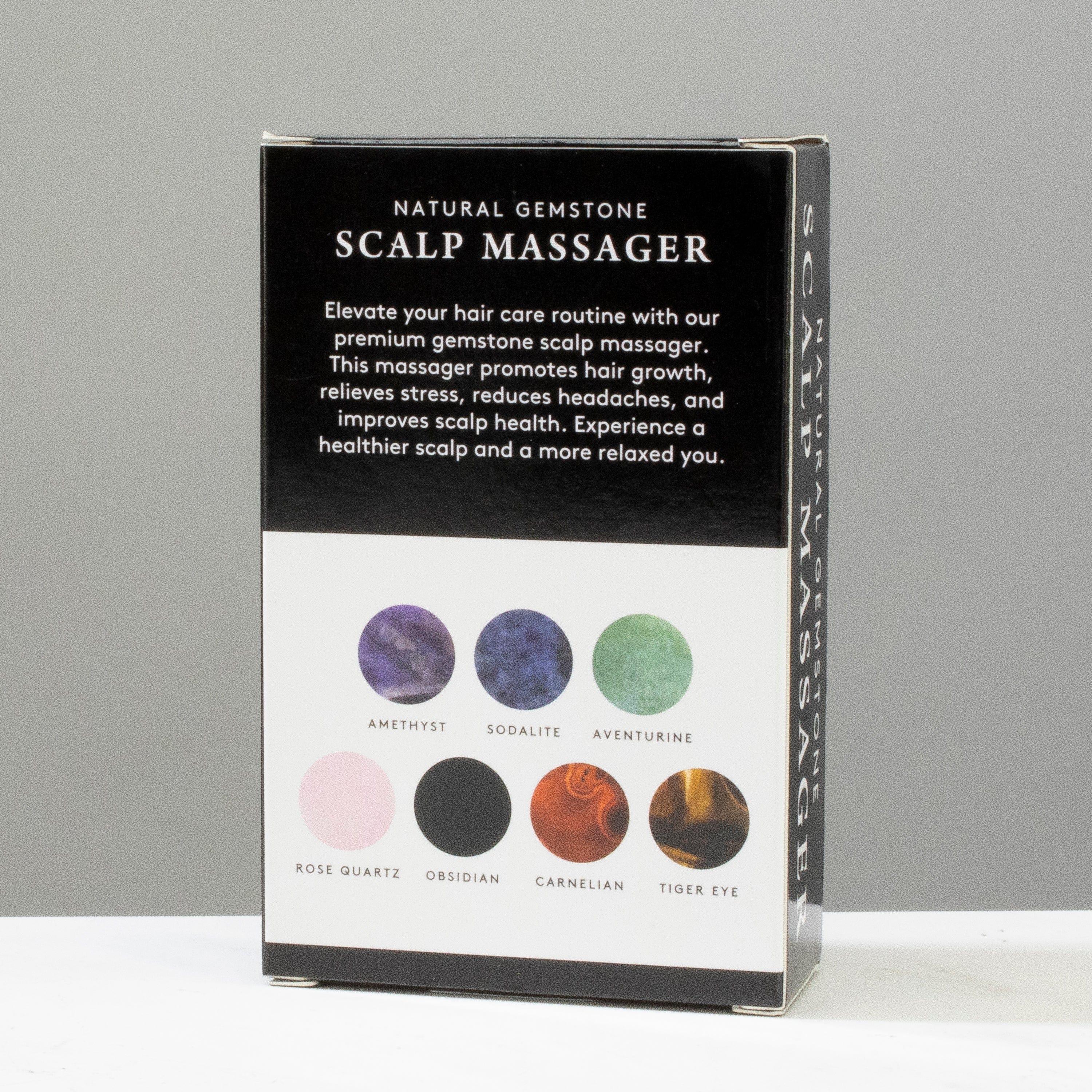 Kalifano Self Care Obsidian Scalp Massager MC-OB