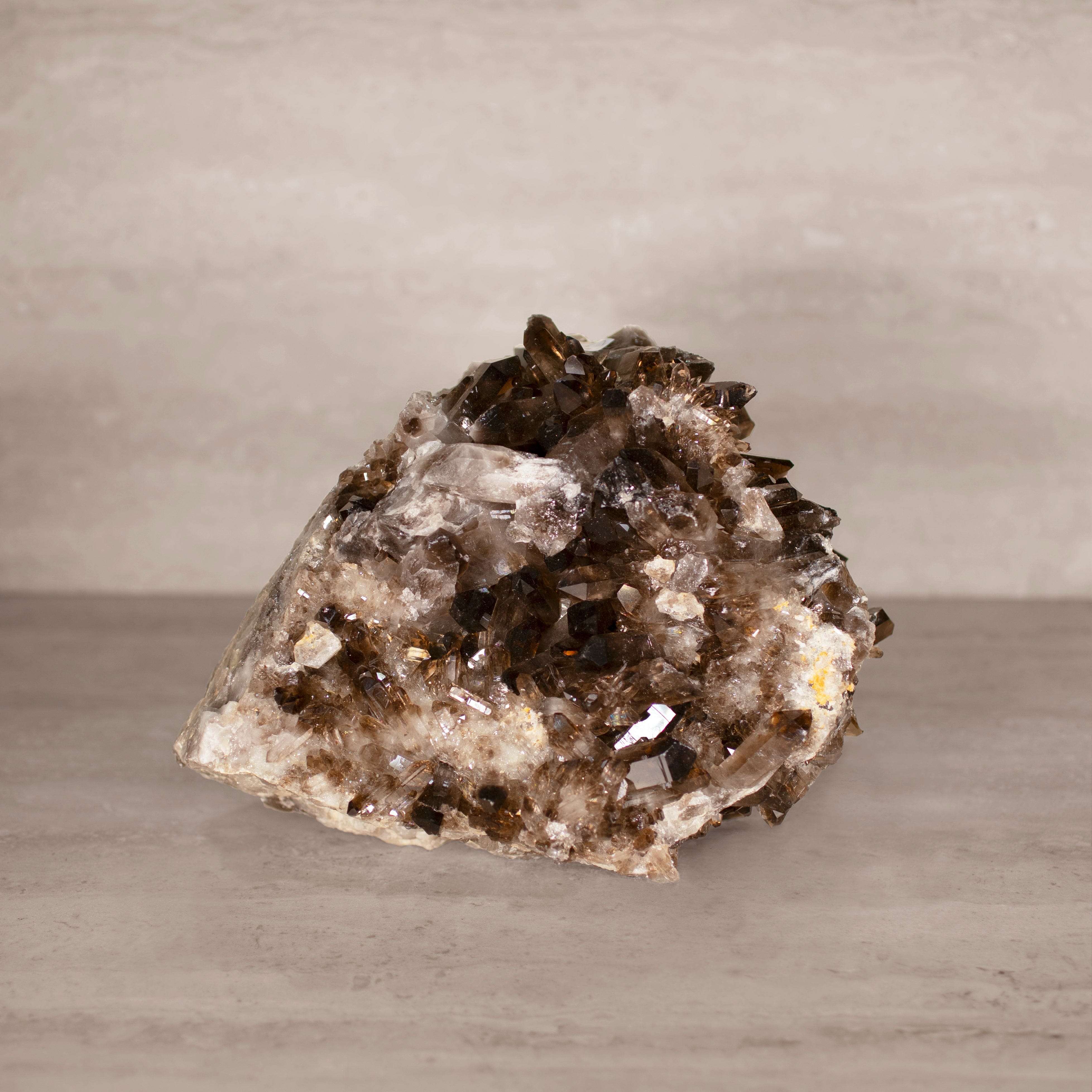 Kalifano Smoky Quartz Smoky Quartz Cluster from Brazil - 10" / 11 lbs SQ4800.008