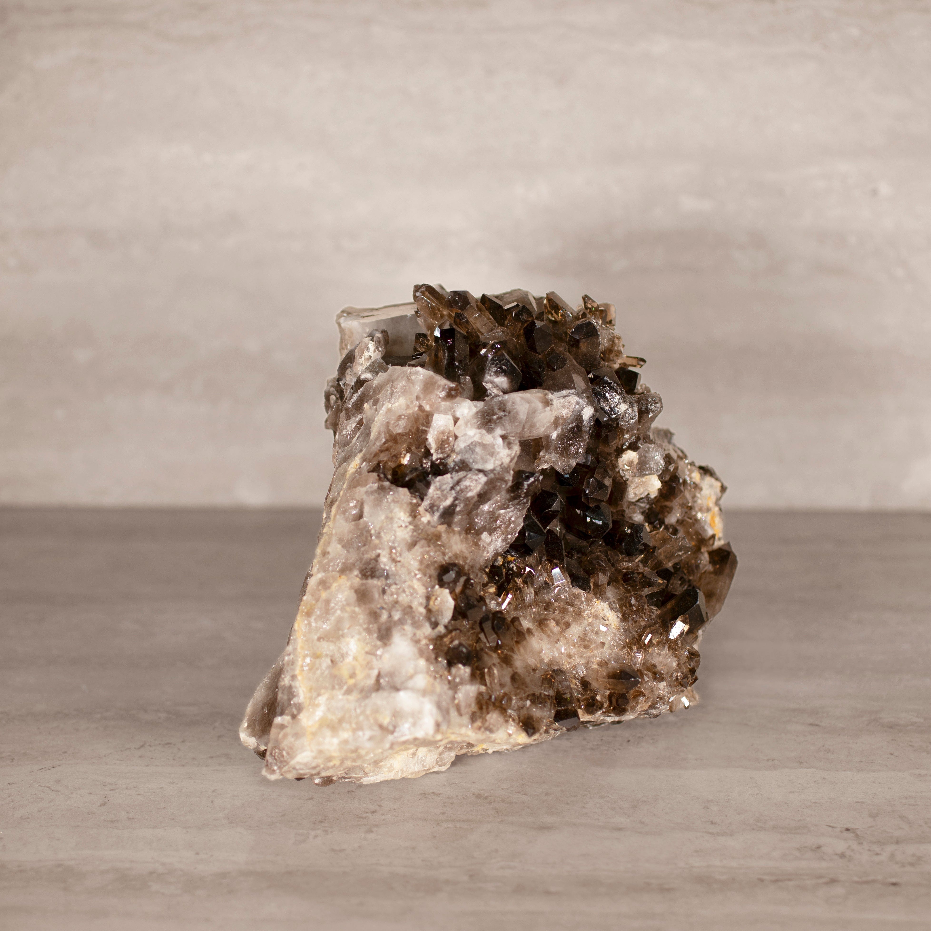 Kalifano Smoky Quartz Smoky Quartz Cluster from Brazil - 10" / 11 lbs SQ4800.008
