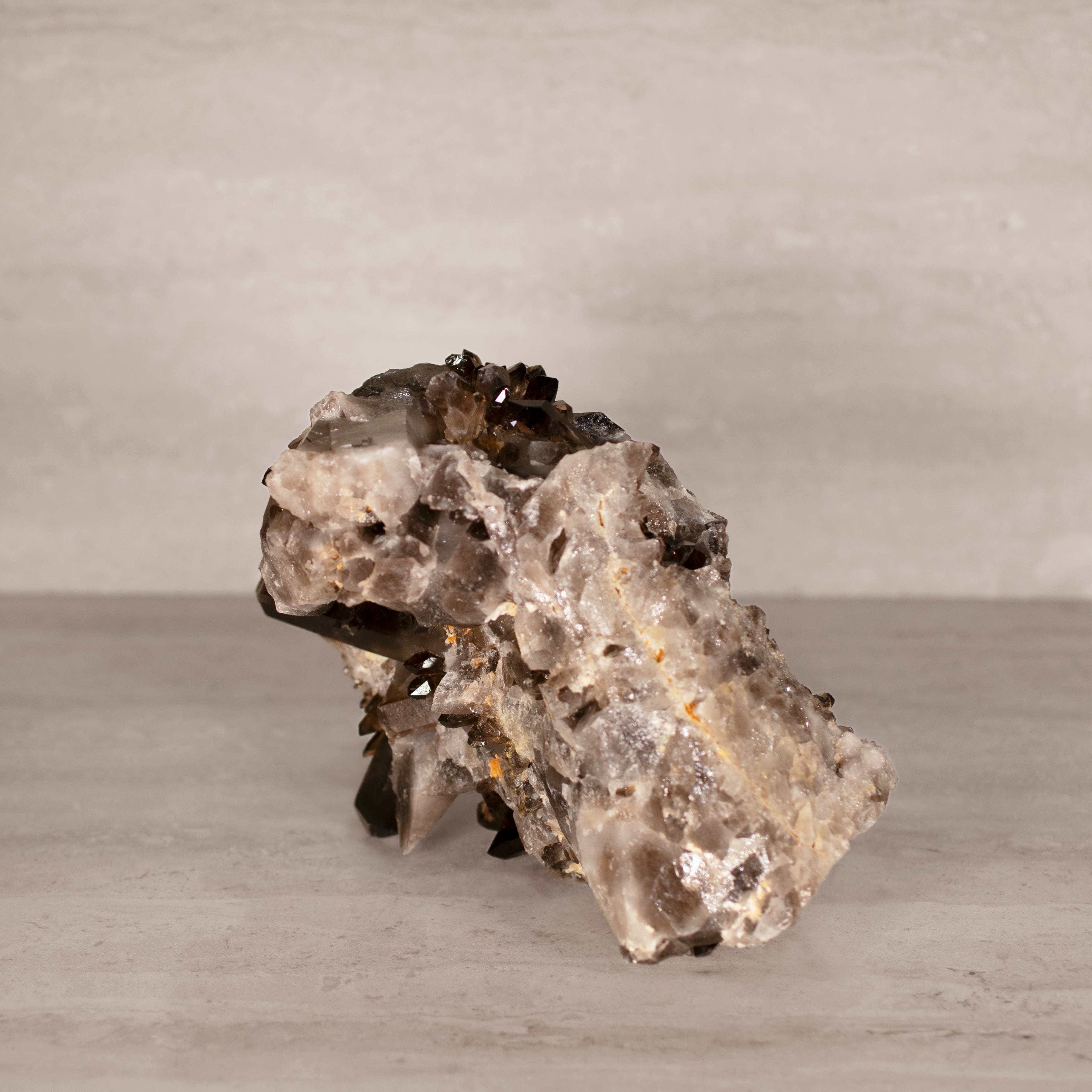 Kalifano Smoky Quartz Smoky Quartz Cluster from Brazil - 10" / 11 lbs SQ4800.008
