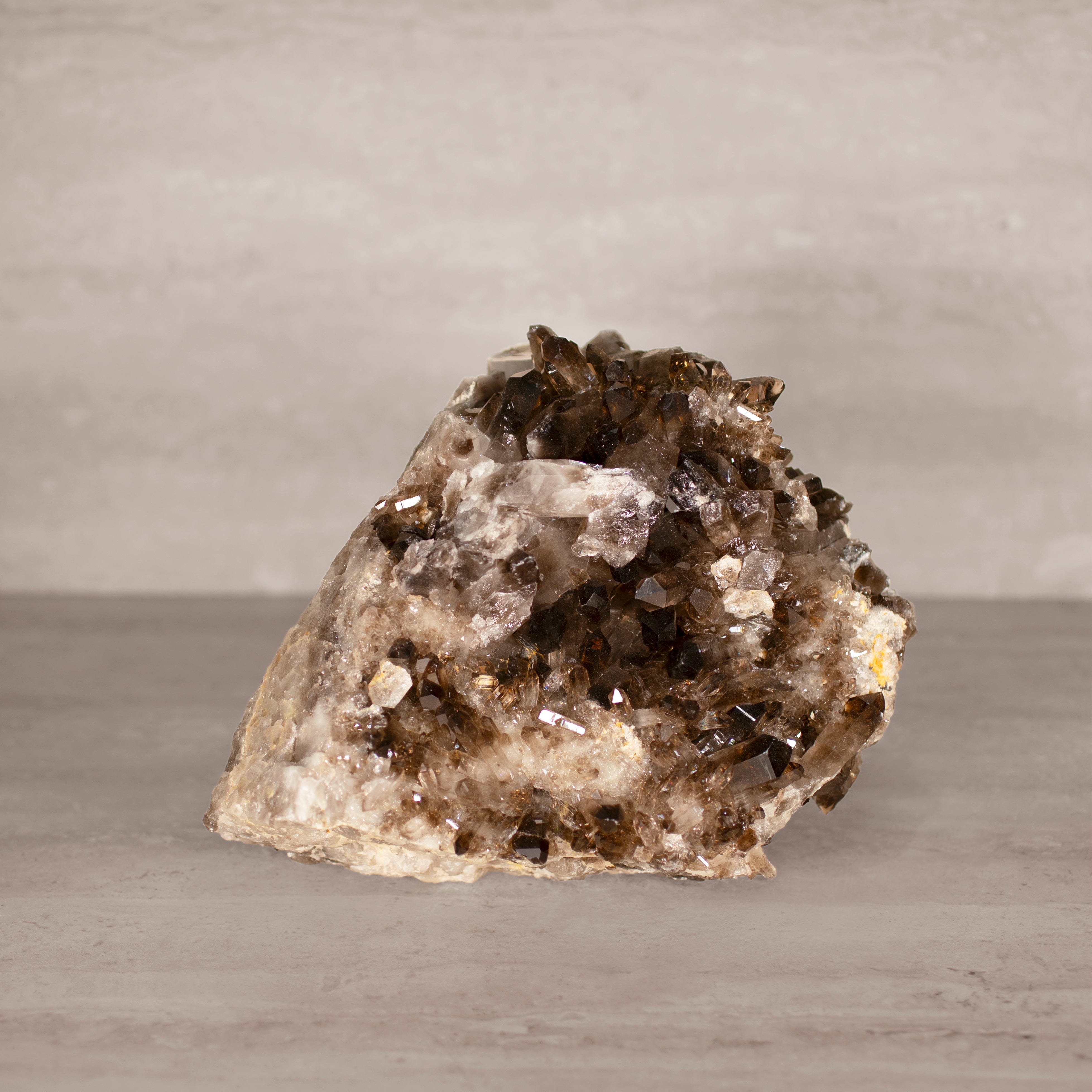 Kalifano Smoky Quartz Smoky Quartz Cluster from Brazil - 10" / 11 lbs SQ4800.008
