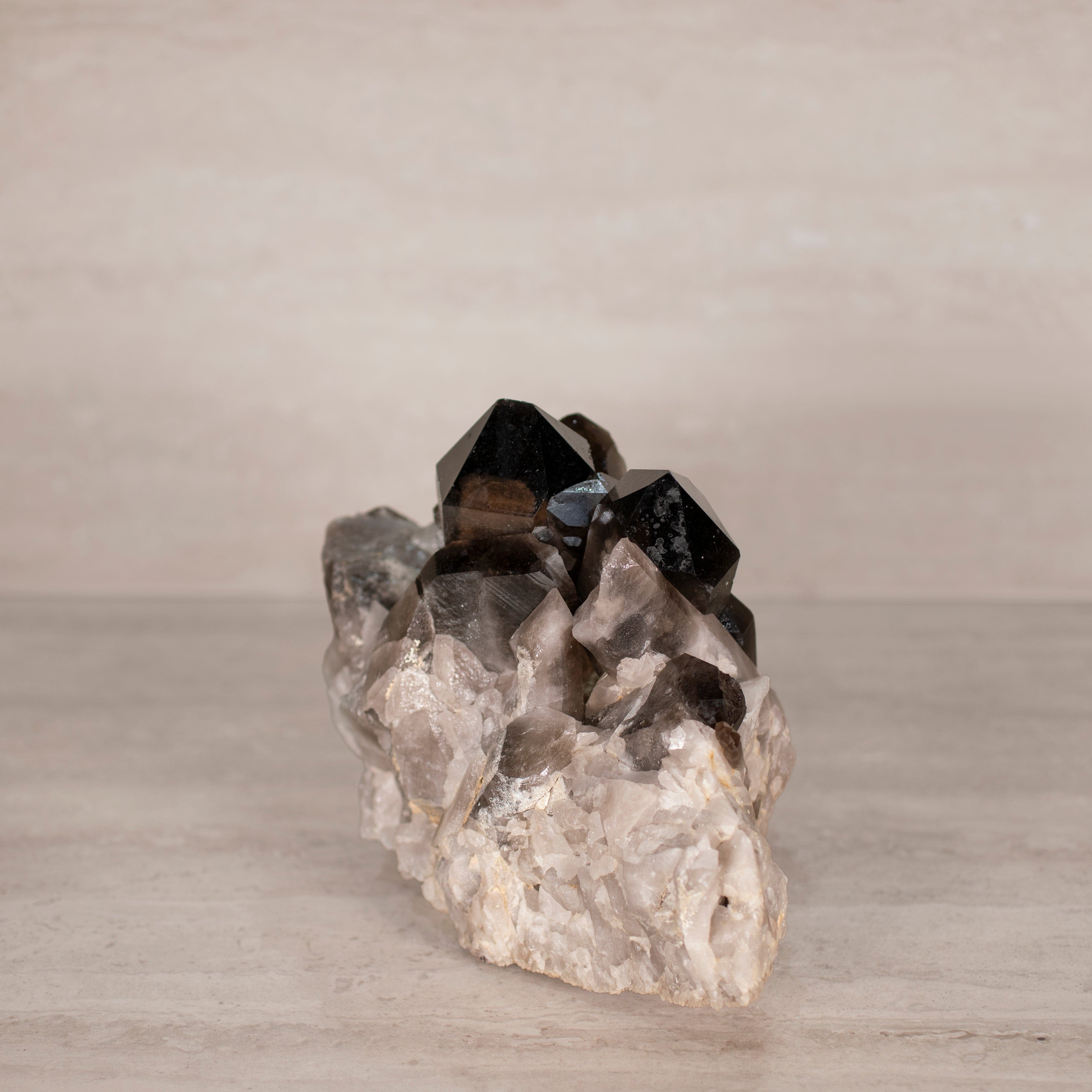 Kalifano Smoky Quartz Smoky Quartz Cluster from Brazil - 10" / 12 lbs SQ5400.003