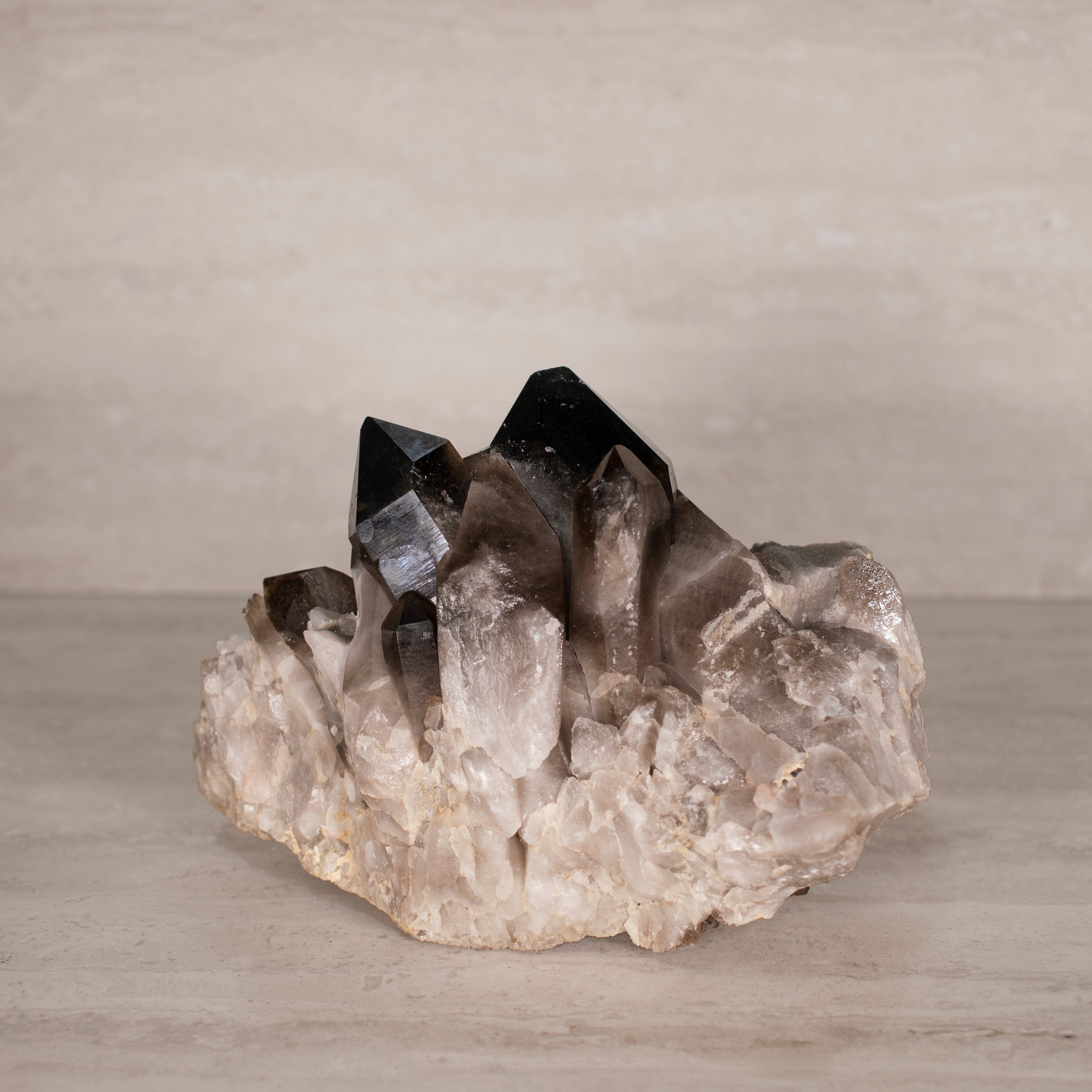 Kalifano Smoky Quartz Smoky Quartz Cluster from Brazil - 10" / 12 lbs SQ5400.003