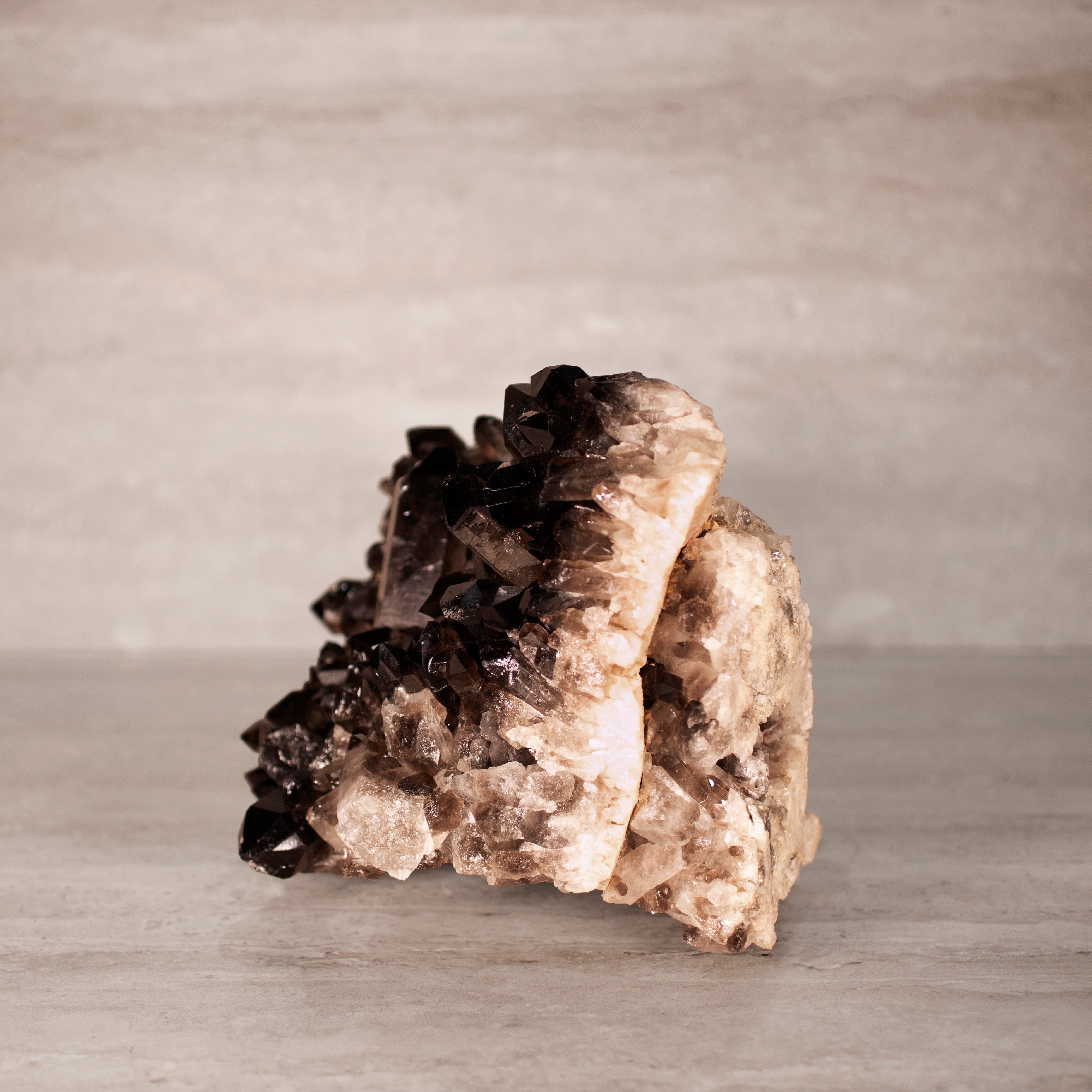 Kalifano Smoky Quartz Smoky Quartz Cluster from Brazil - 10.75" / 19 lbs SQ8400.004