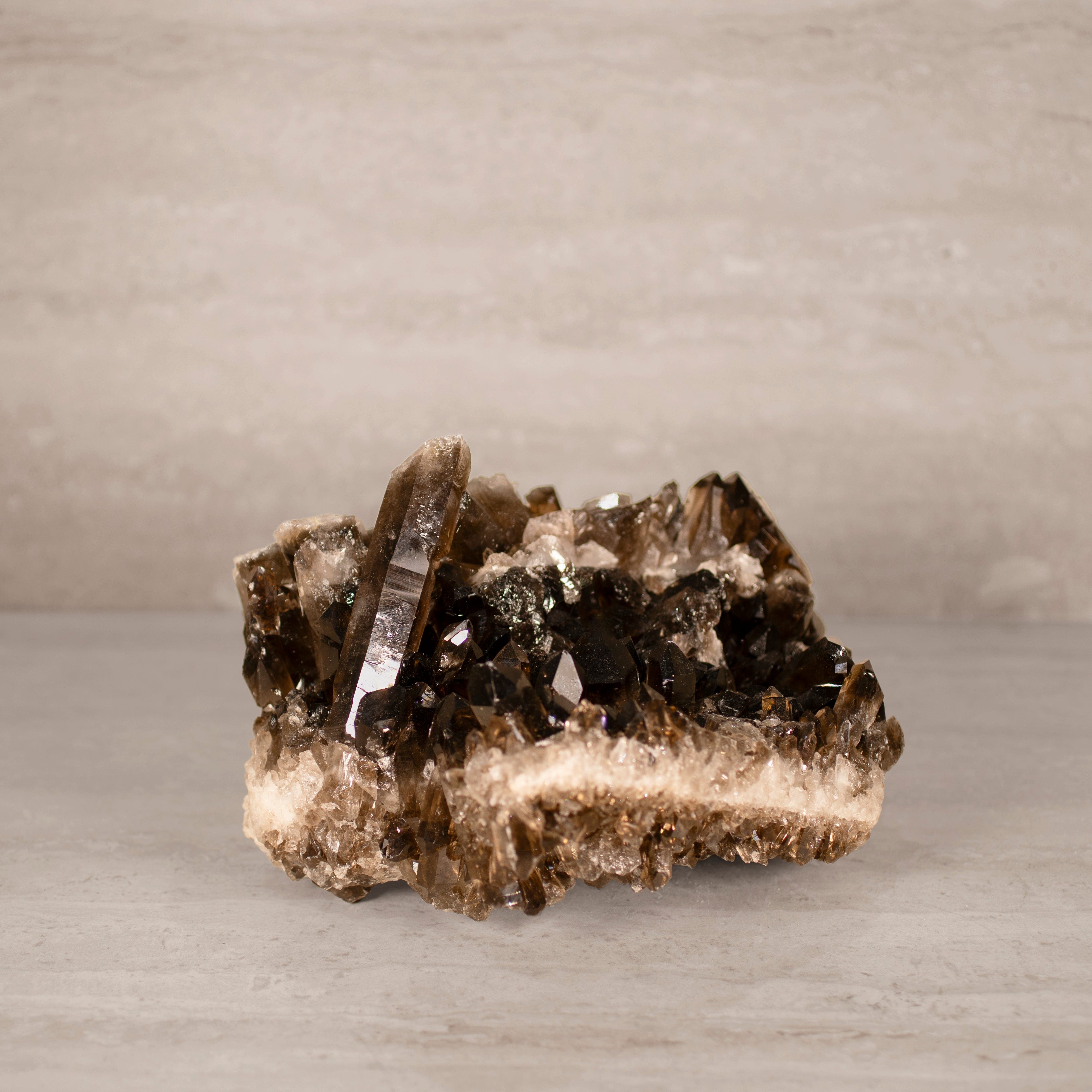 Kalifano Smoky Quartz Smoky Quartz Cluster from Brazil - 11.5" / 13 lbs SQ6000.005