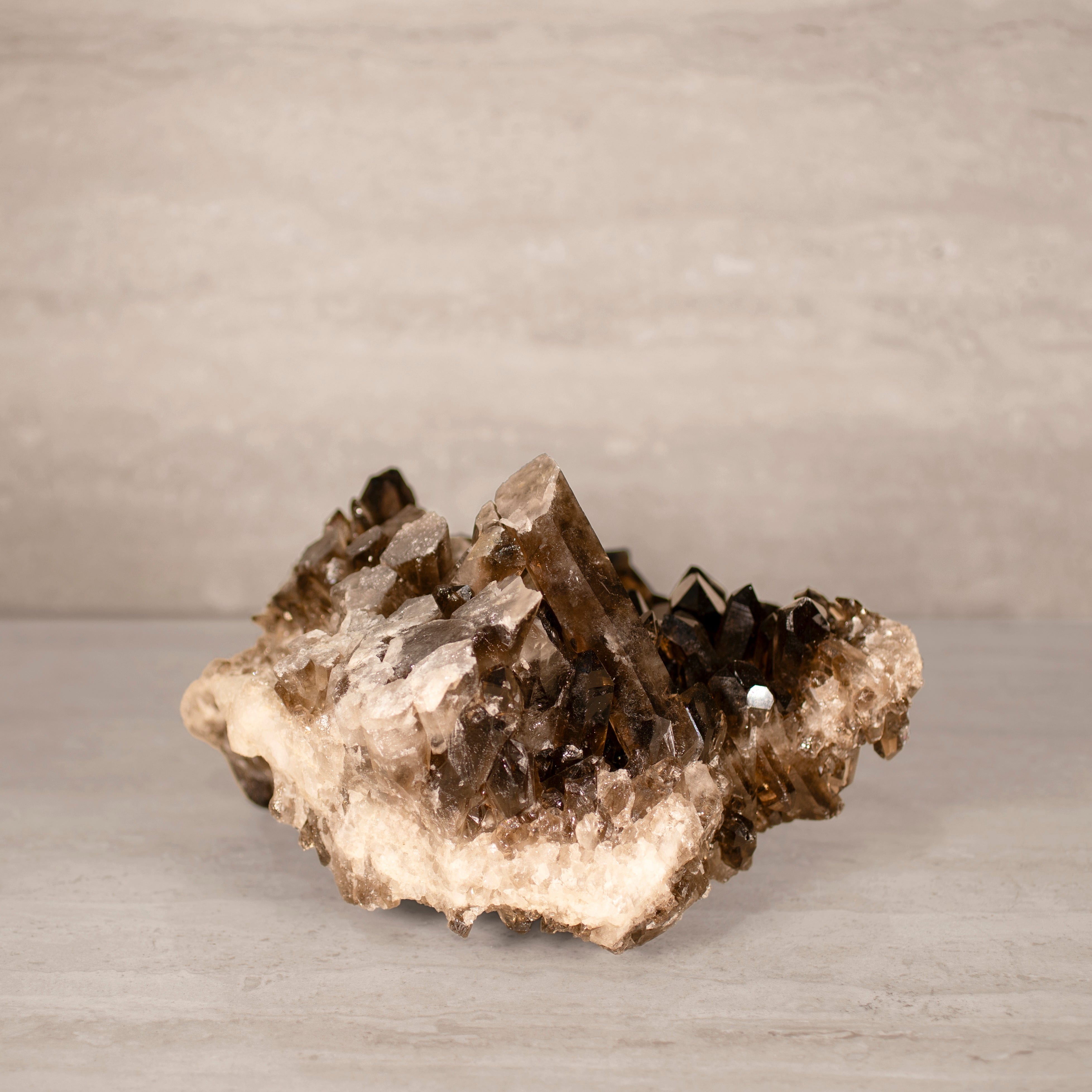 Kalifano Smoky Quartz Smoky Quartz Cluster from Brazil - 11.5" / 13 lbs SQ6000.005