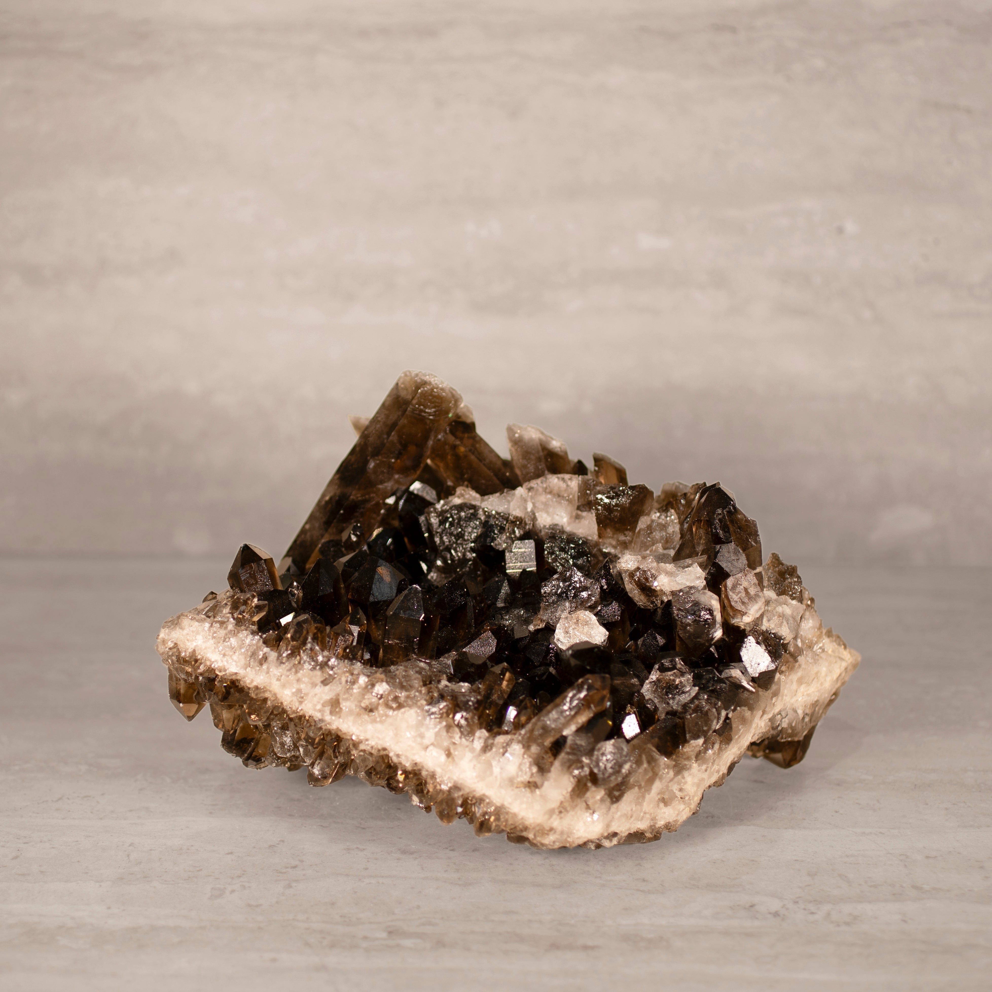 Kalifano Smoky Quartz Smoky Quartz Cluster from Brazil - 11.5" / 13 lbs SQ6000.005