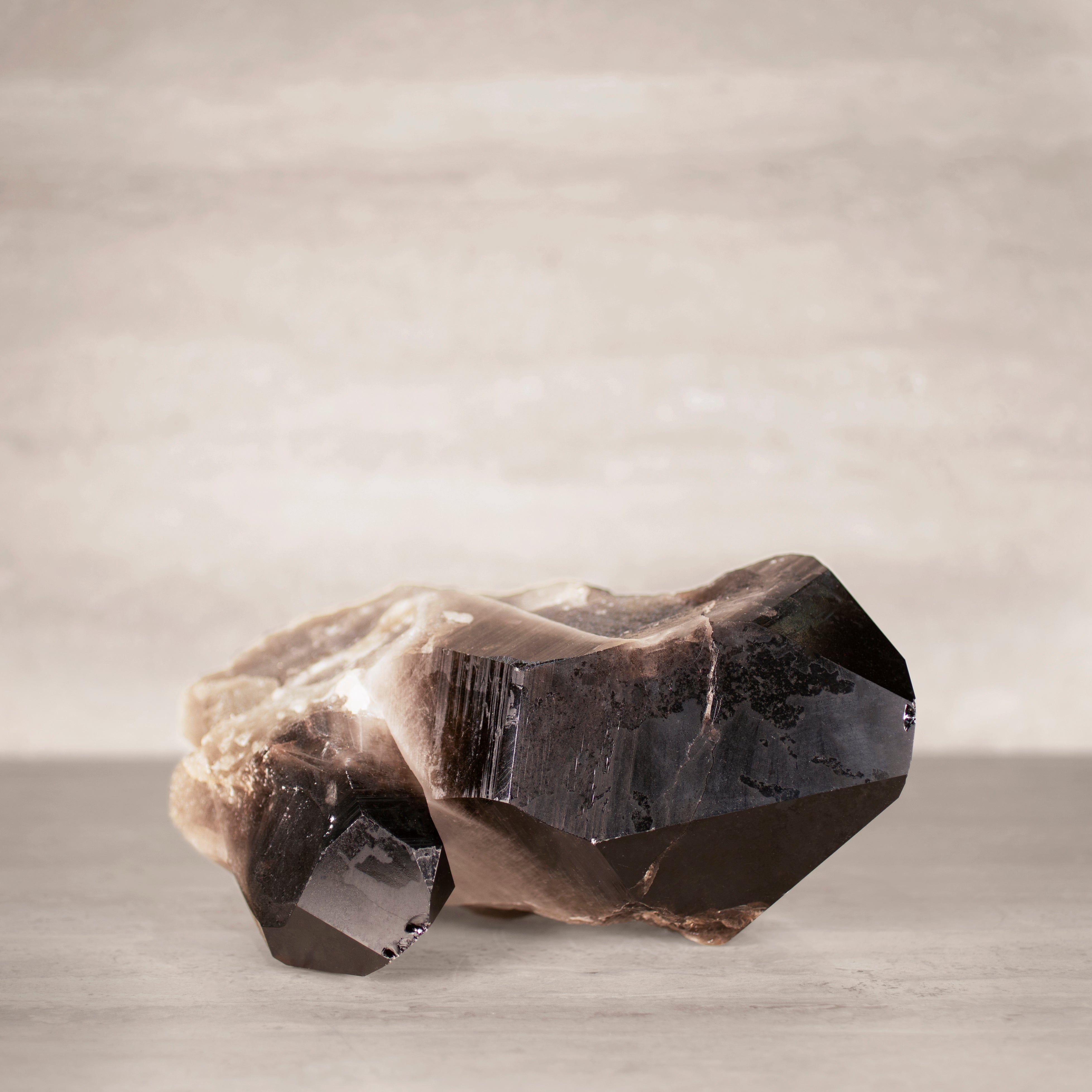 Kalifano Smoky Quartz Smoky Quartz Cluster from Brazil - 12" / 14 lbs SQ6000.003