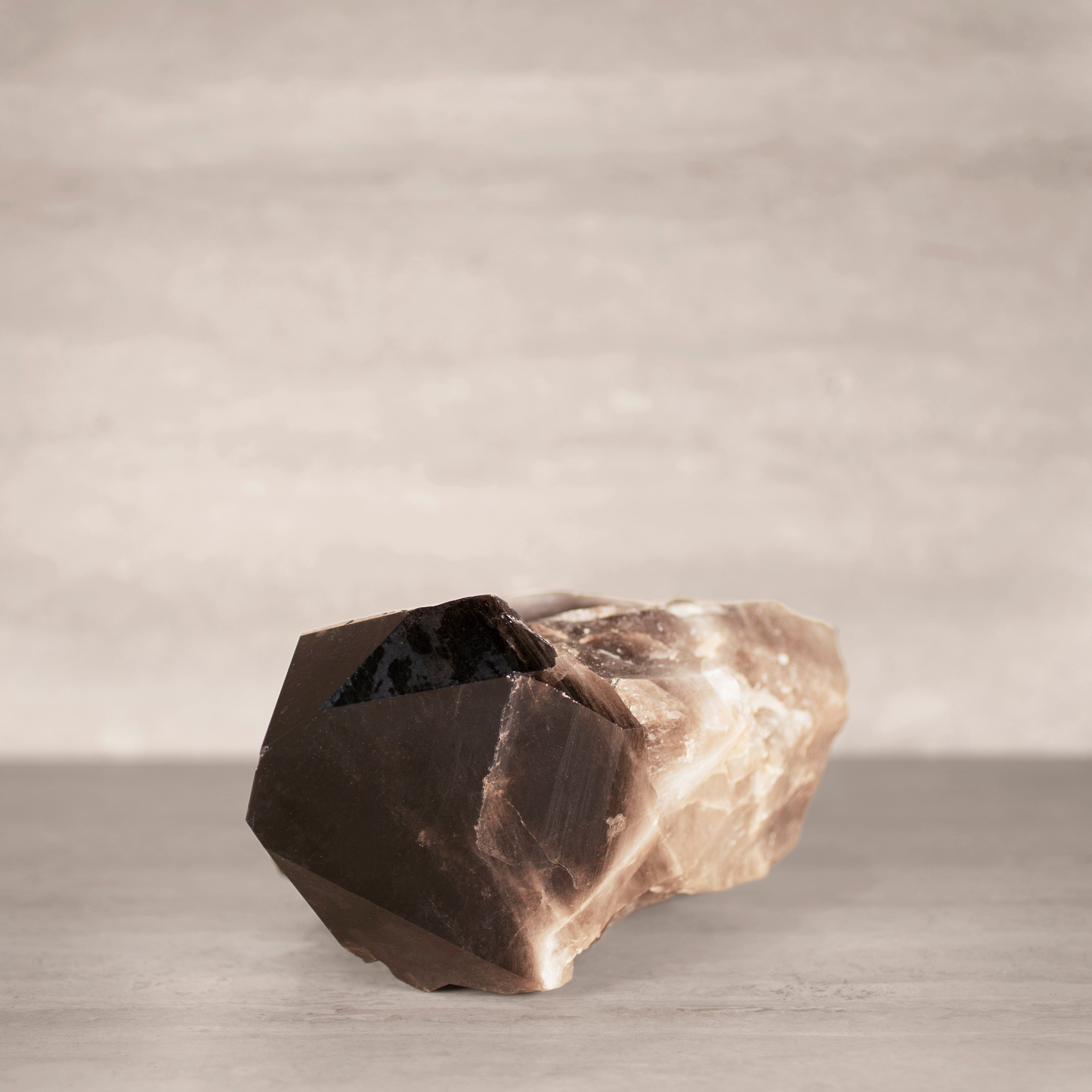 Kalifano Smoky Quartz Smoky Quartz Cluster from Brazil - 12" / 14 lbs SQ6000.003