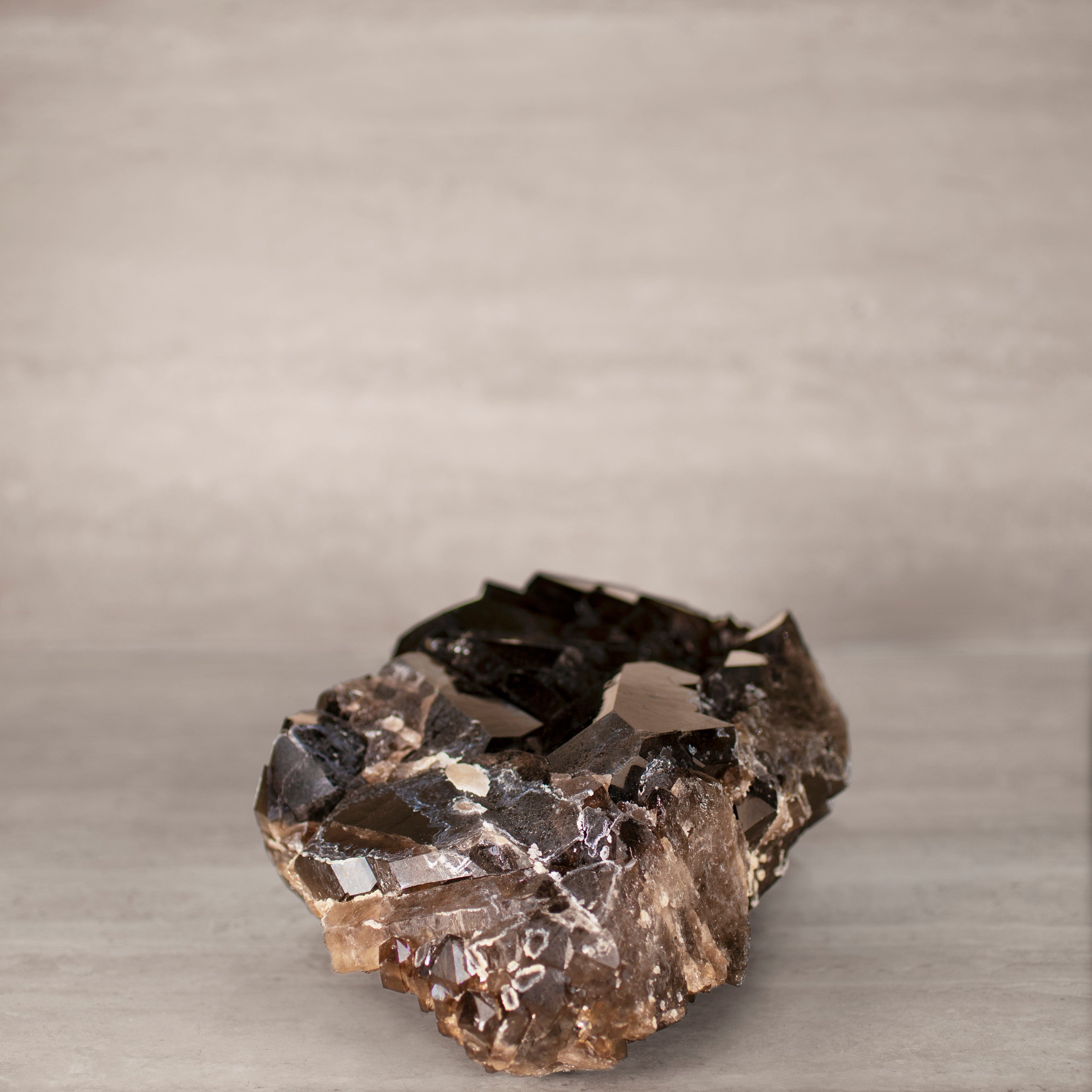 Kalifano Smoky Quartz Smoky Quartz Cluster from Brazil - 12.75" / 16 lbs SQ7200.001