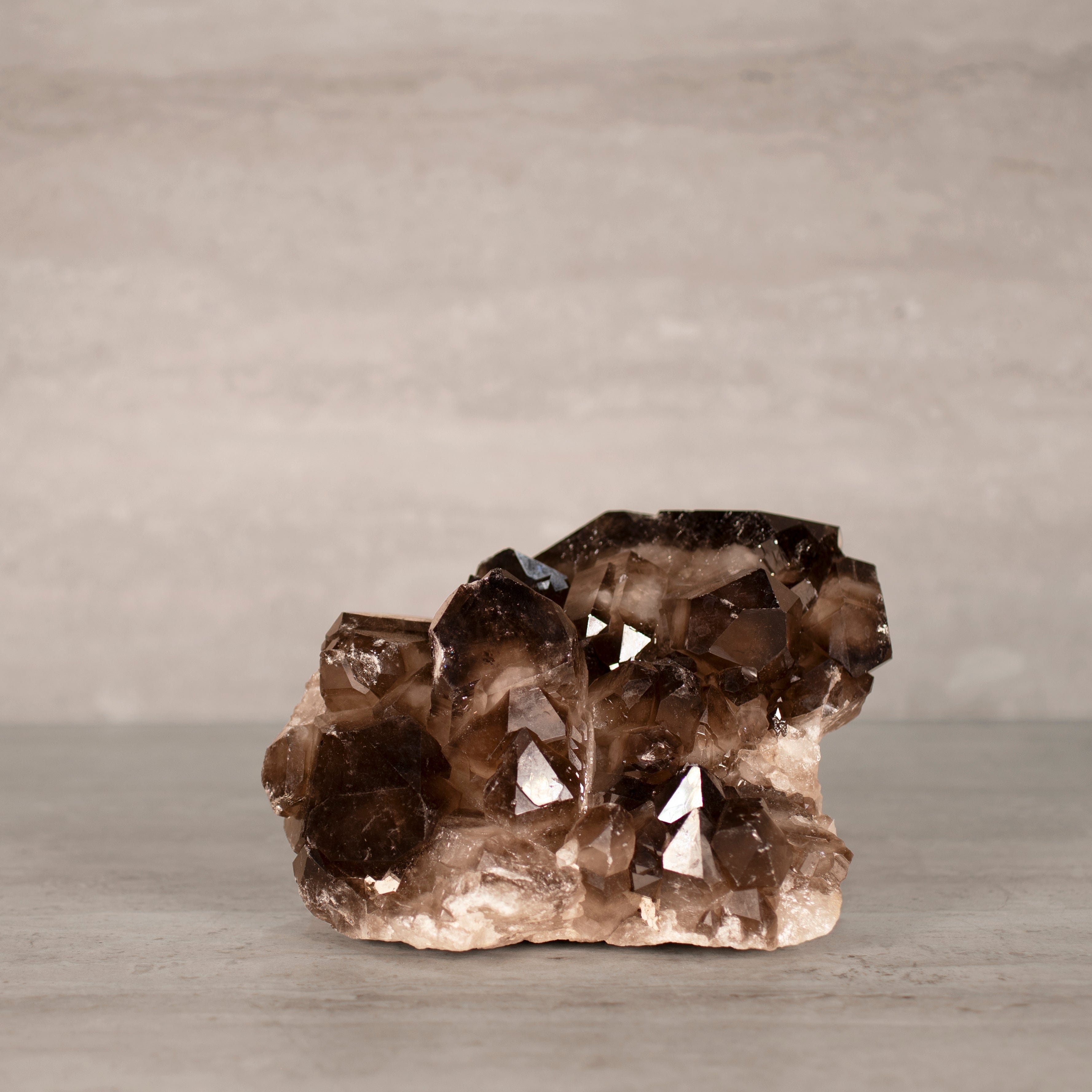 Kalifano Smoky Quartz Smoky Quartz Cluster from Brazil - 6.5" / 9 lbs SQ3800.002