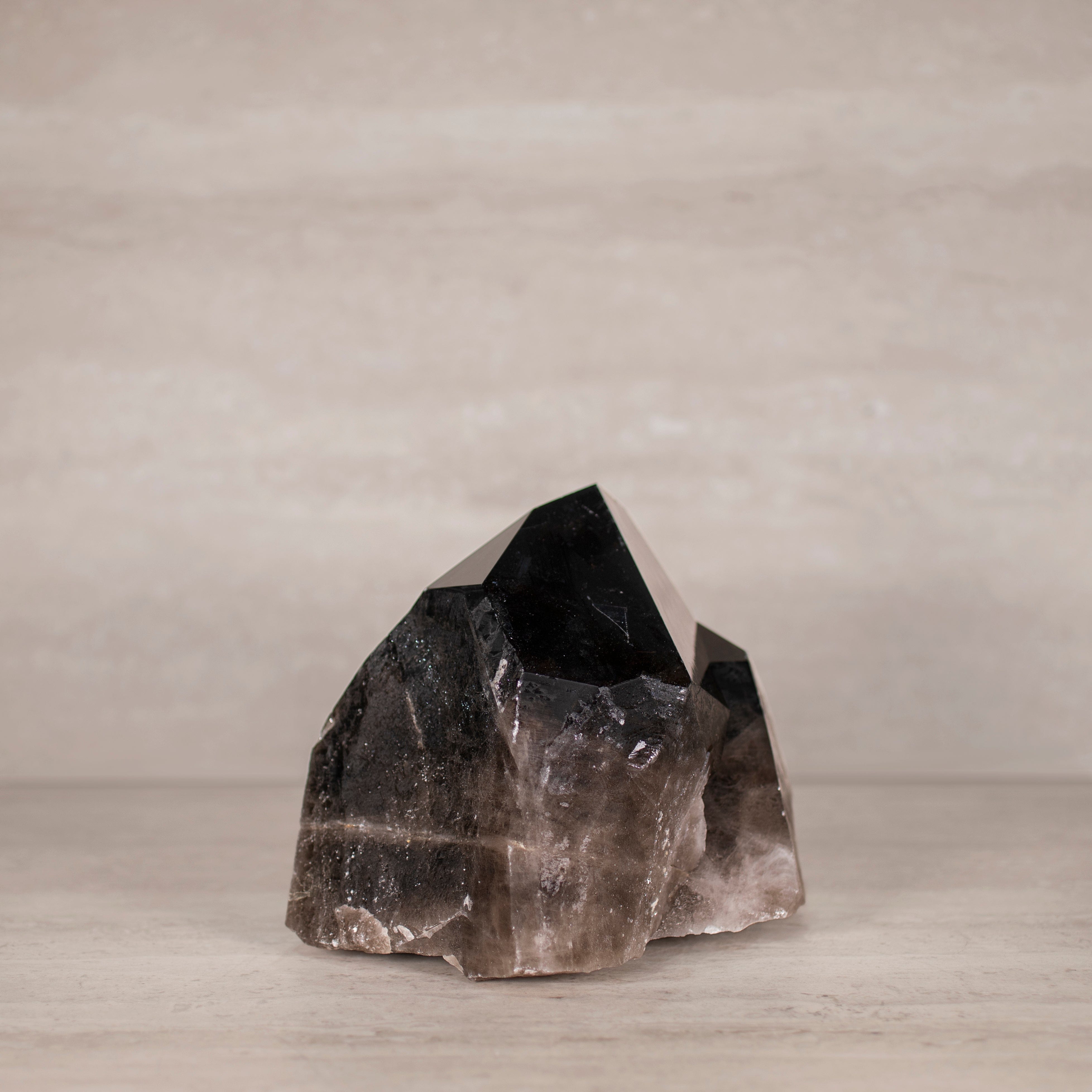 Kalifano Smoky Quartz Smoky Quartz Cluster from Brazil - 7.5" / 11 lbs SQ4600.003
