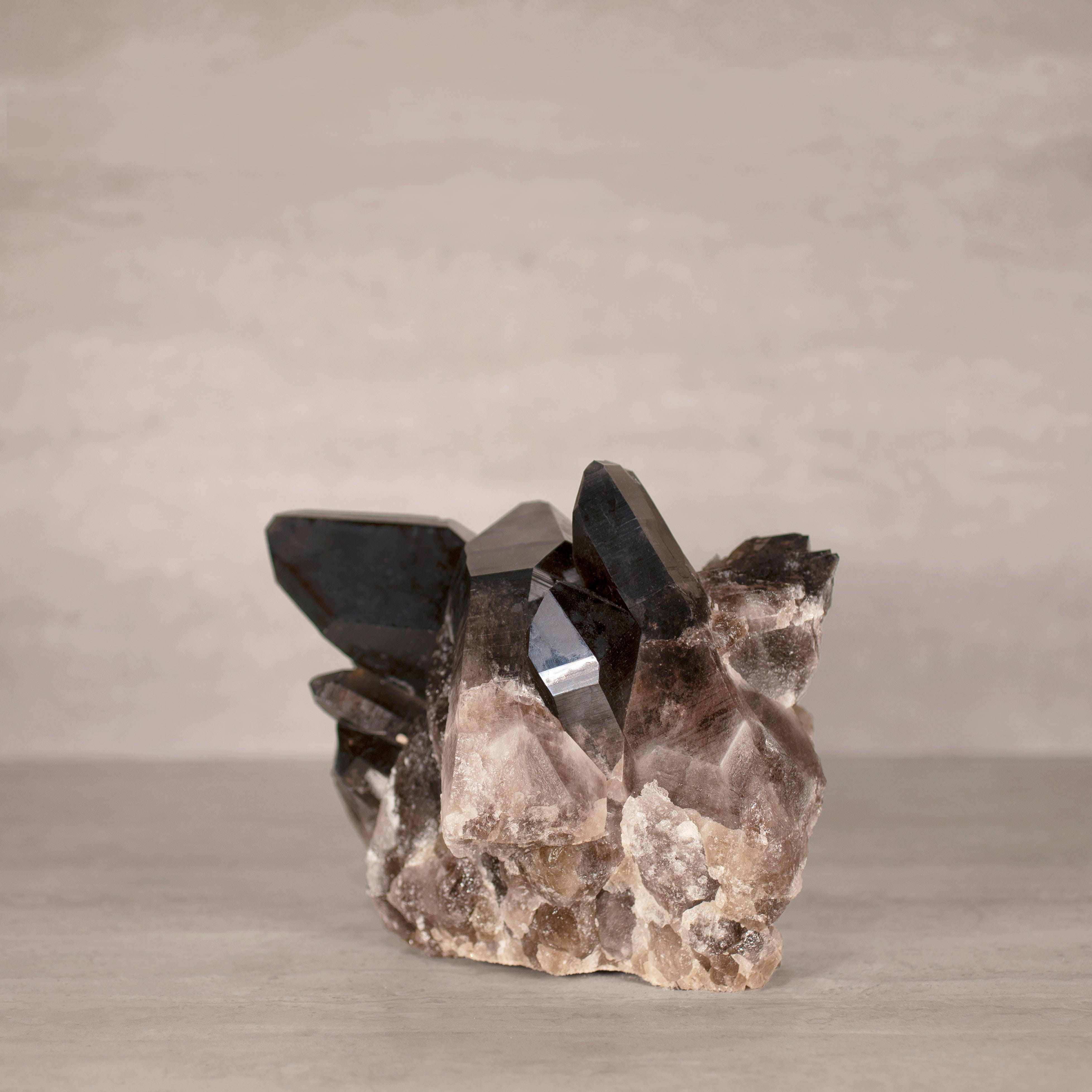 Kalifano Smoky Quartz Smoky Quartz Cluster from Brazil - 7.75" / 11 lbs SQ4600.001