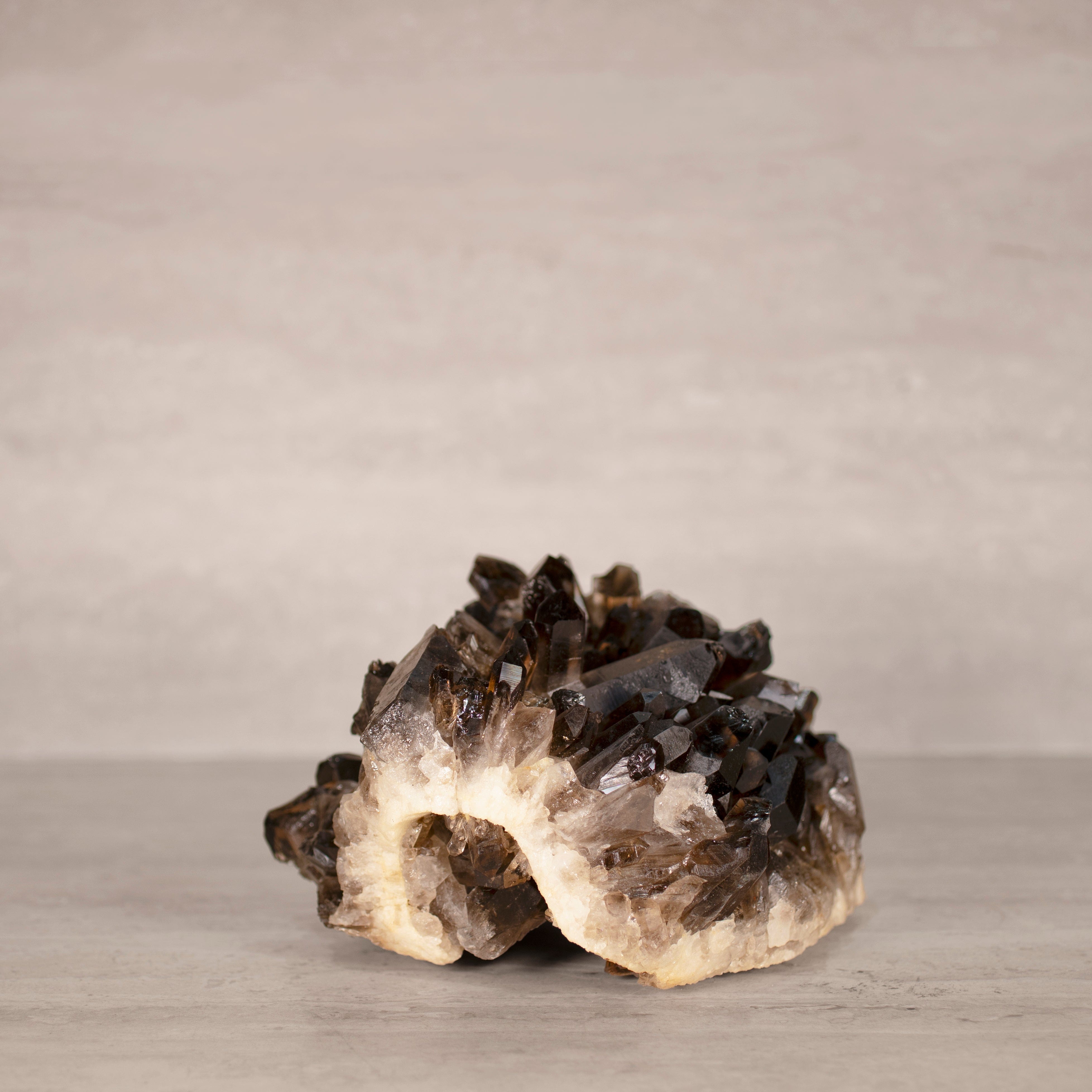 Kalifano Smoky Quartz Smoky Quartz Cluster from Brazil - 8.5" / 9 lbs SQ4200.003