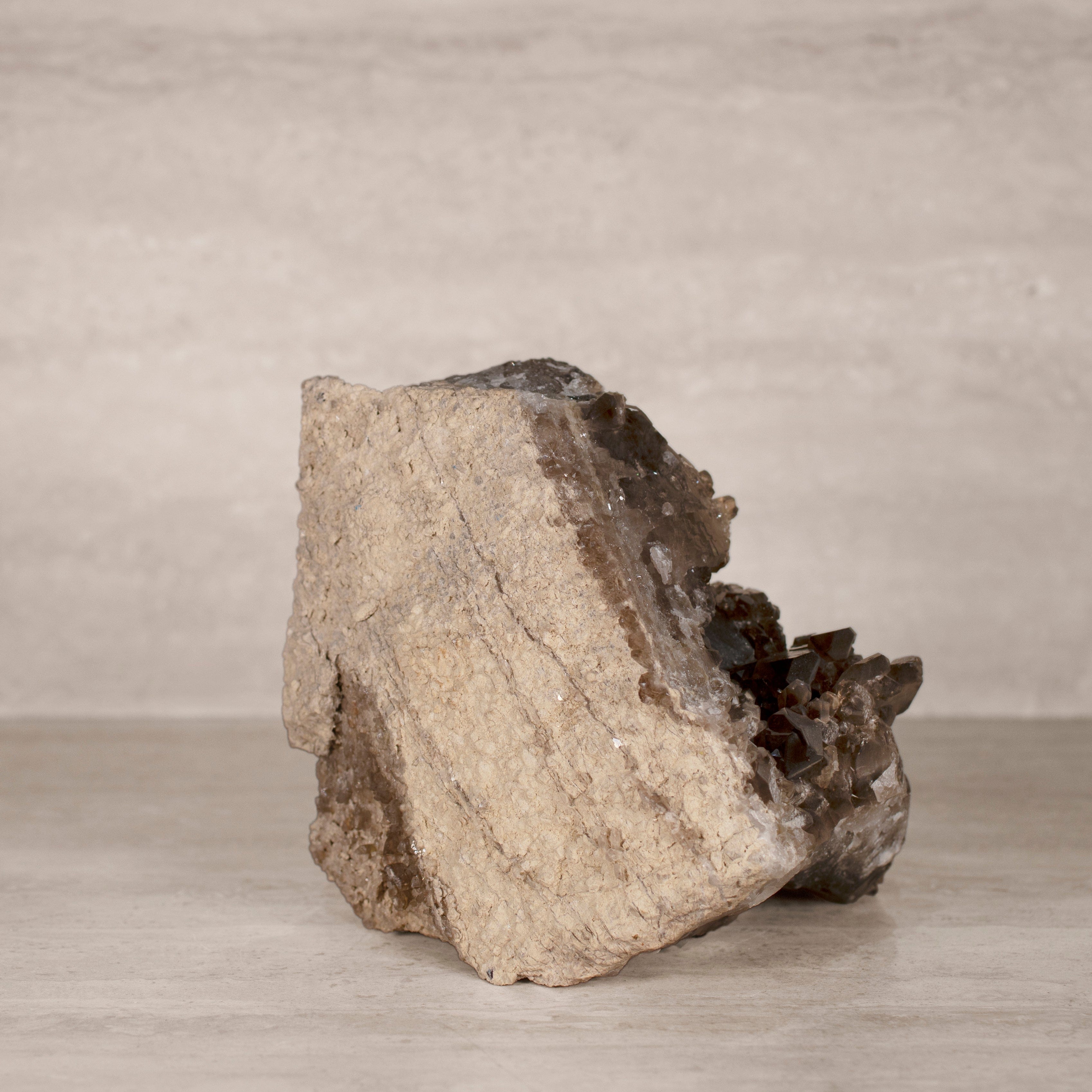 Kalifano Smoky Quartz Smoky Quartz Cluster from Brazil - 8" / 8 lbs SQ3600.005