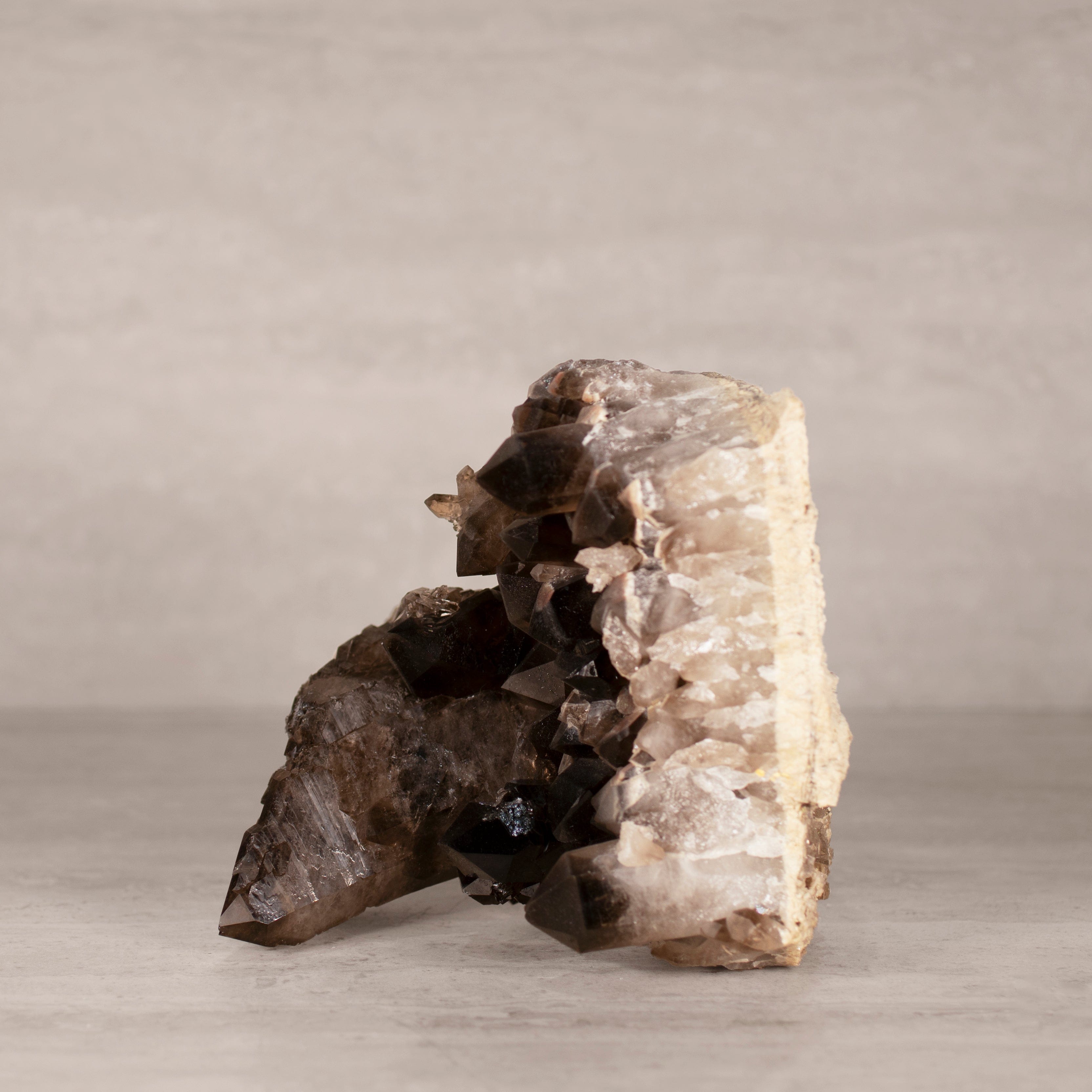 Kalifano Smoky Quartz Smoky Quartz Cluster from Brazil - 8" / 8 lbs SQ3600.005