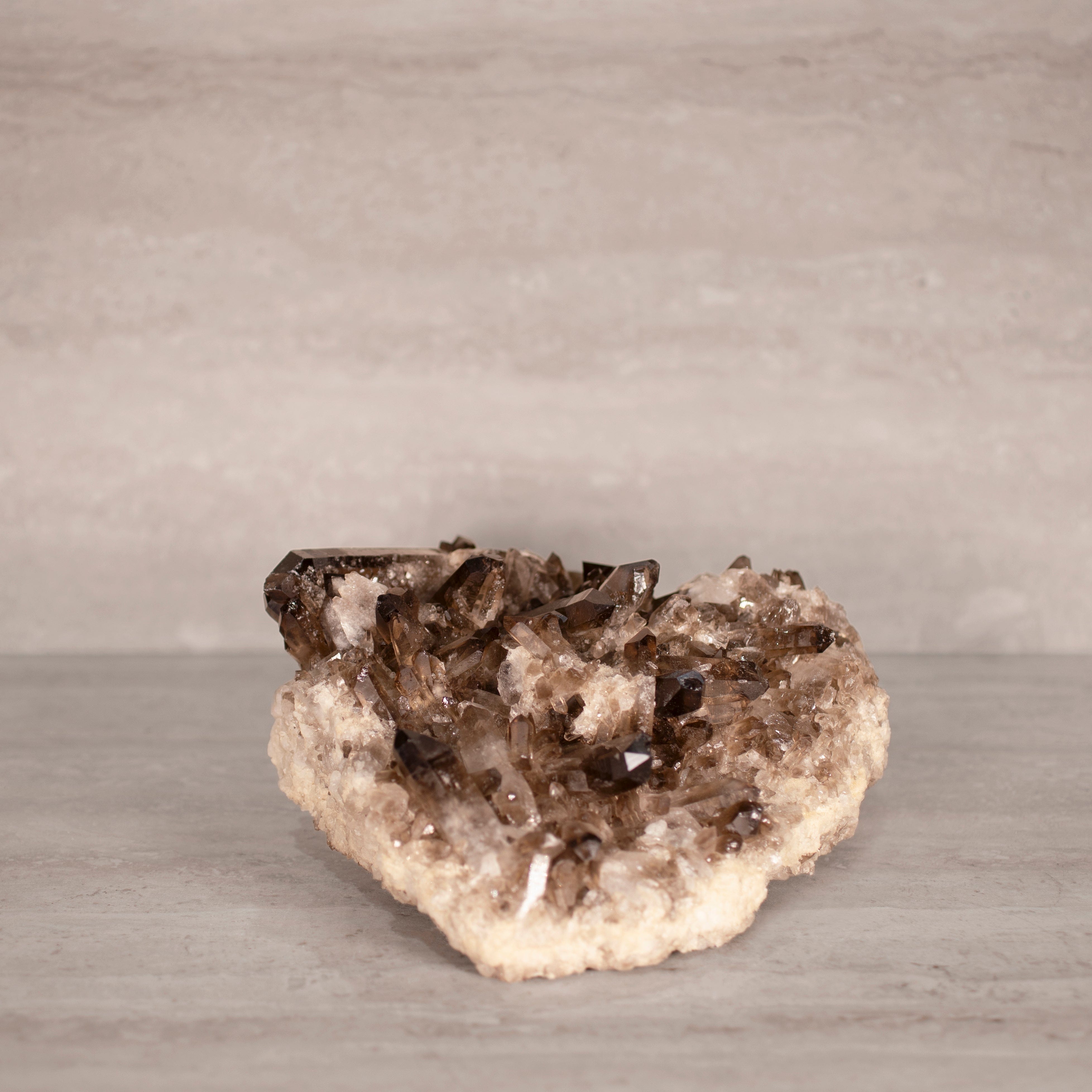 Kalifano Smoky Quartz Smoky Quartz Cluster from Brazil - 9" / 10 lbs SQ4400.001