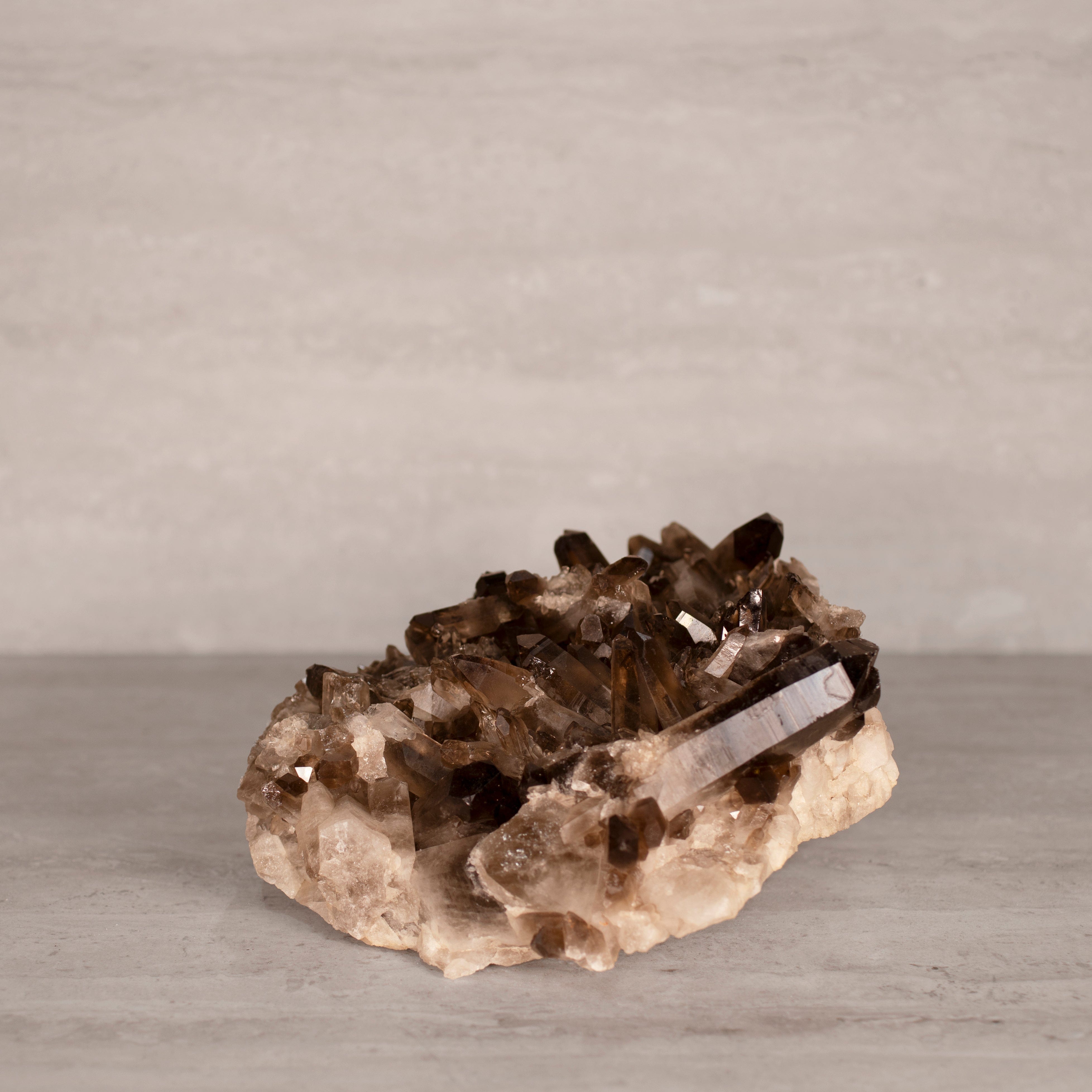 Kalifano Smoky Quartz Smoky Quartz Cluster from Brazil - 9" / 10 lbs SQ4400.001