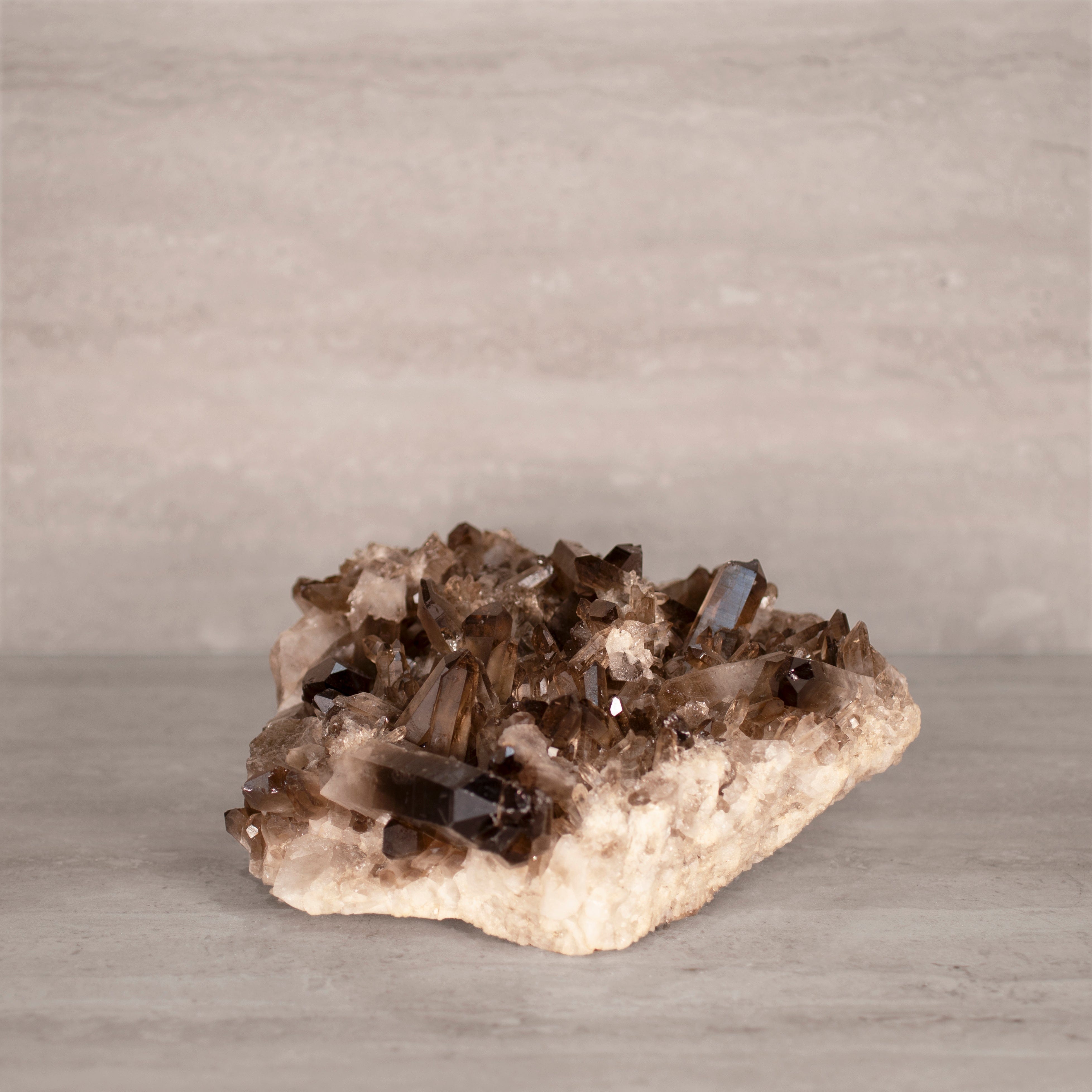 Kalifano Smoky Quartz Smoky Quartz Cluster from Brazil - 9" / 10 lbs SQ4400.001