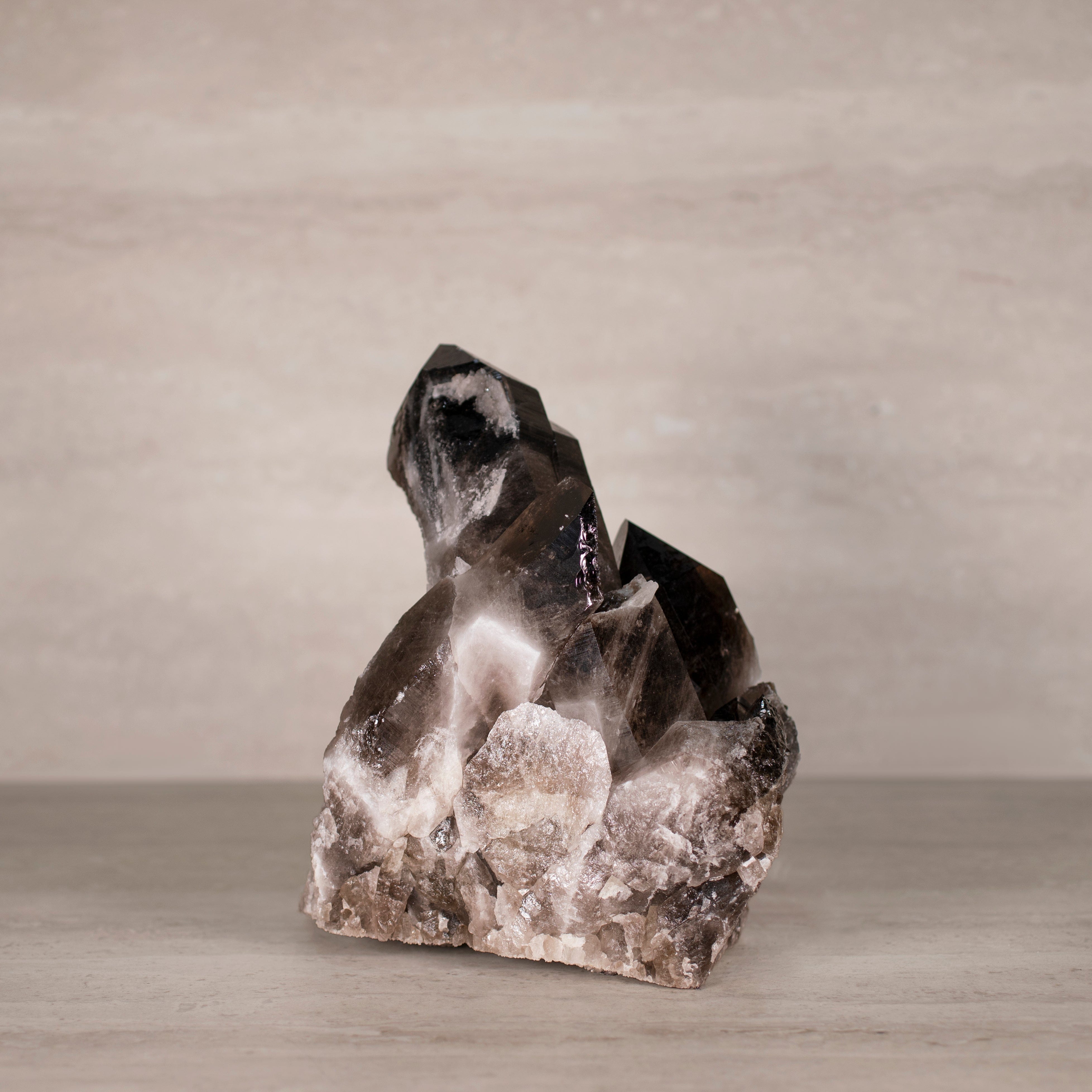Kalifano Smoky Quartz Smoky Quartz Cluster from Brazil - 9.5" / 11 lbs SQ4800.005