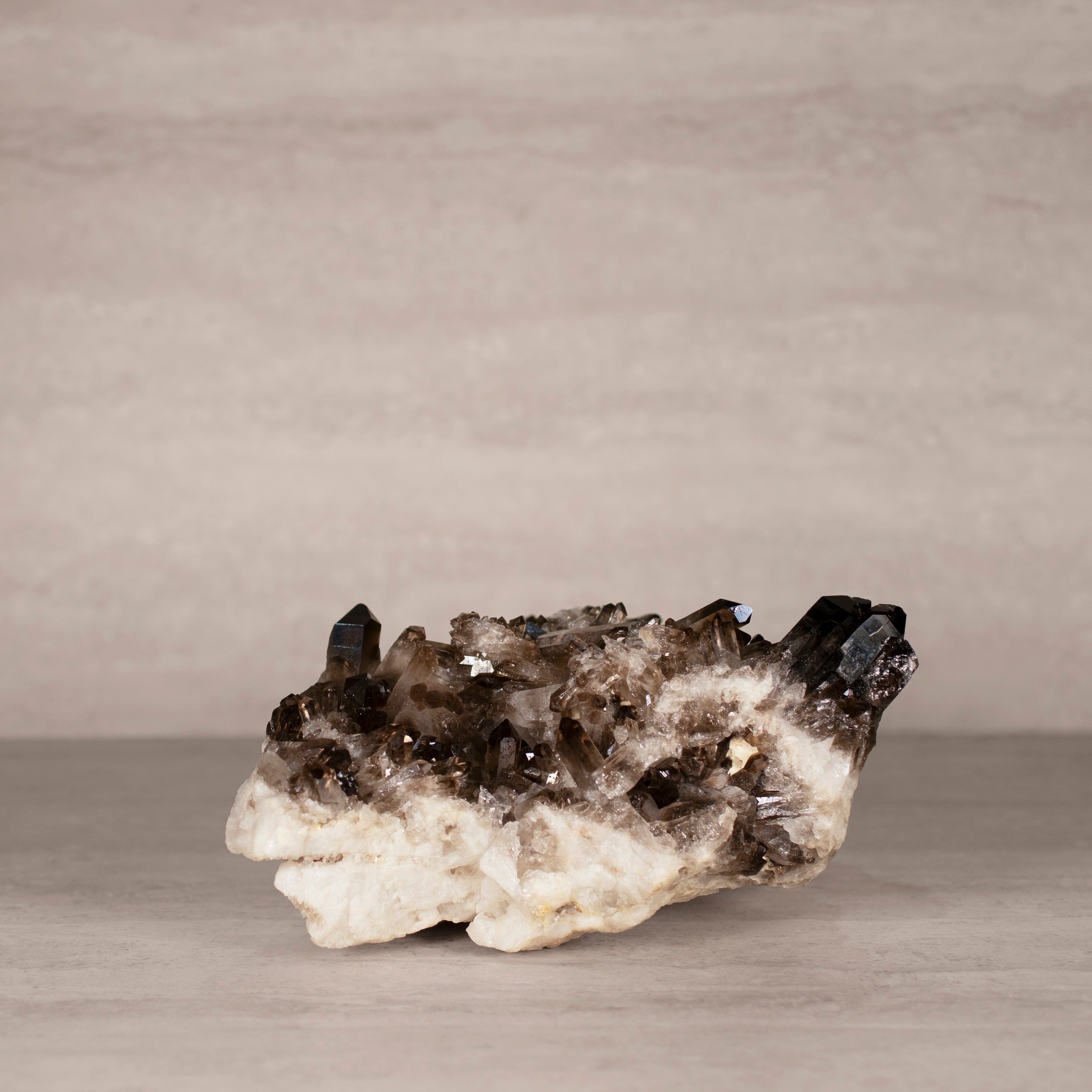 Kalifano Smoky Quartz Smoky Quartz Cluster from Brazil - 9.5" / 8 lbs SQ3800.006