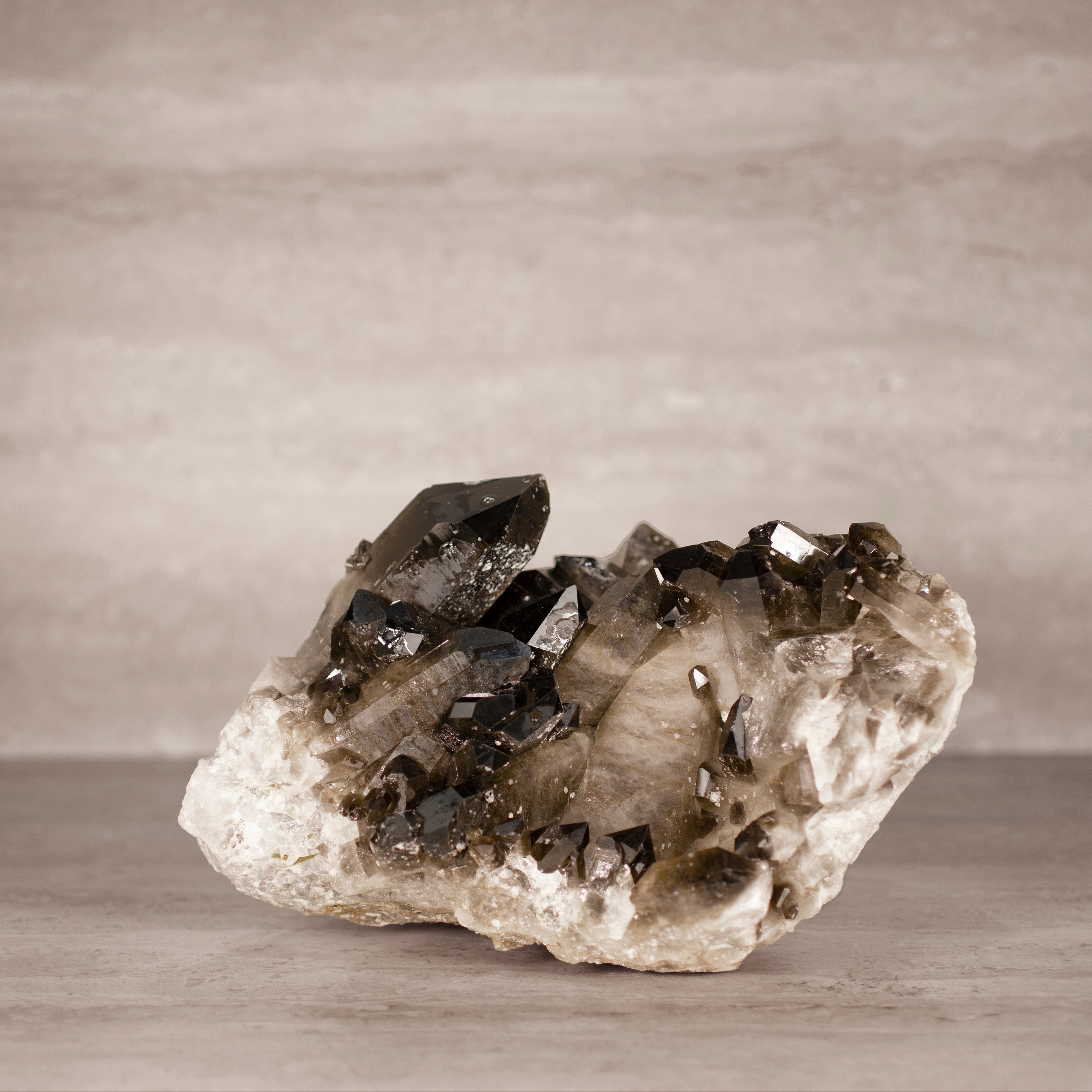 Kalifano Smoky Quartz Smoky Quartz Cluster from Brazil - 9.75" / 13 lbs SQ5800.002