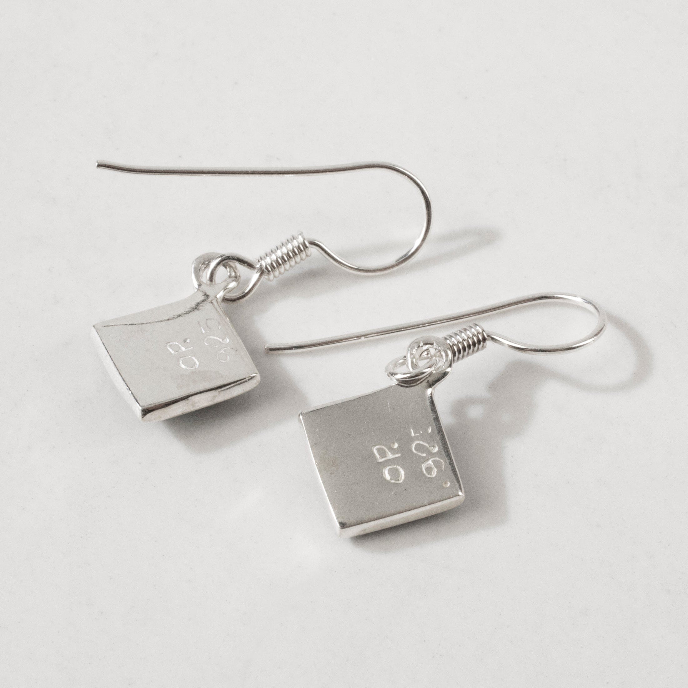 Kalifano Southwest Silver Jewelry Black Onyx Diamond 925 Silver USA Handmade Earrings with French Hook NME.2263.BO