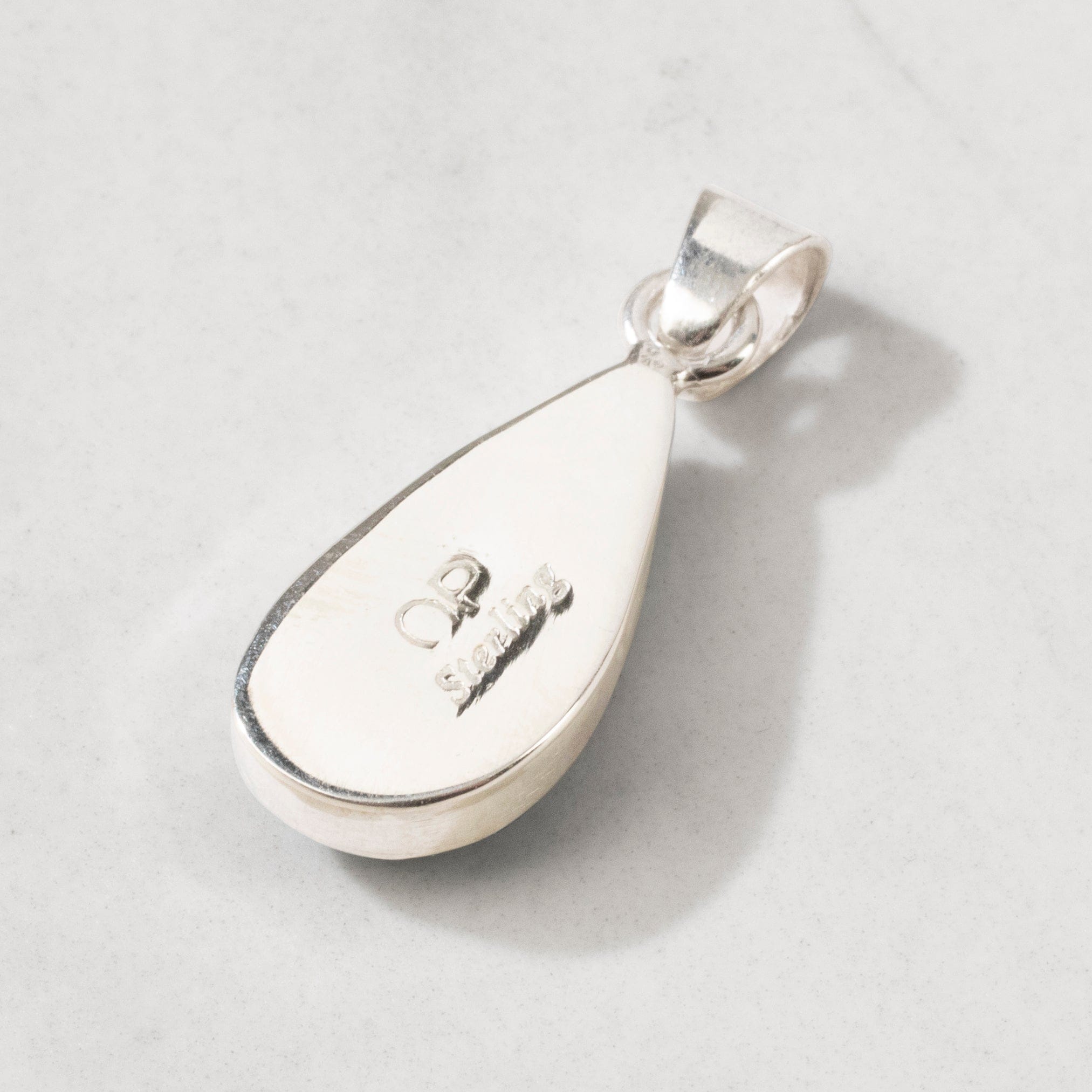 Kalifano Southwest Silver Jewelry Kingman Turquoise USA Handmade 925 Sterling Silver Pendant NMN.0018.TQ