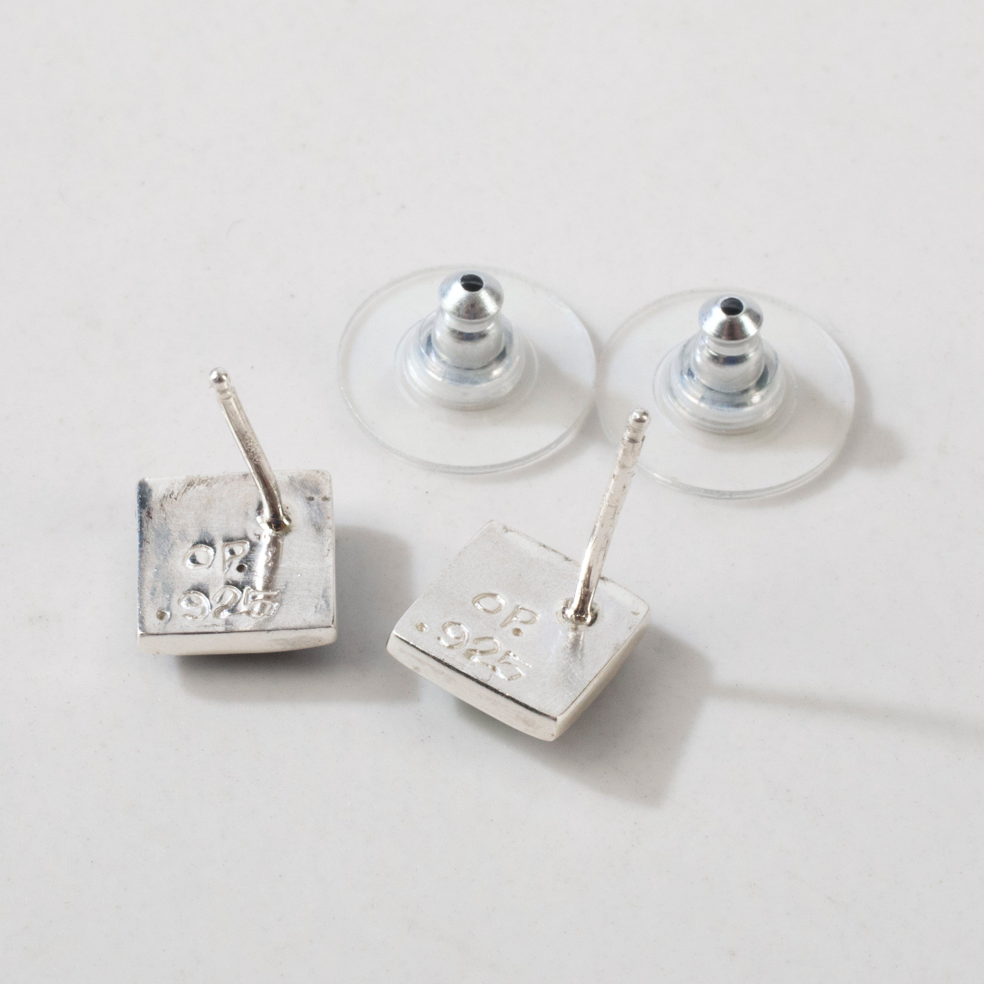 Kalifano Southwest Silver Jewelry Multi Gem Diamond 925 Sterling Silver USA Handmade Earrings with French Backing NME.2263.MT