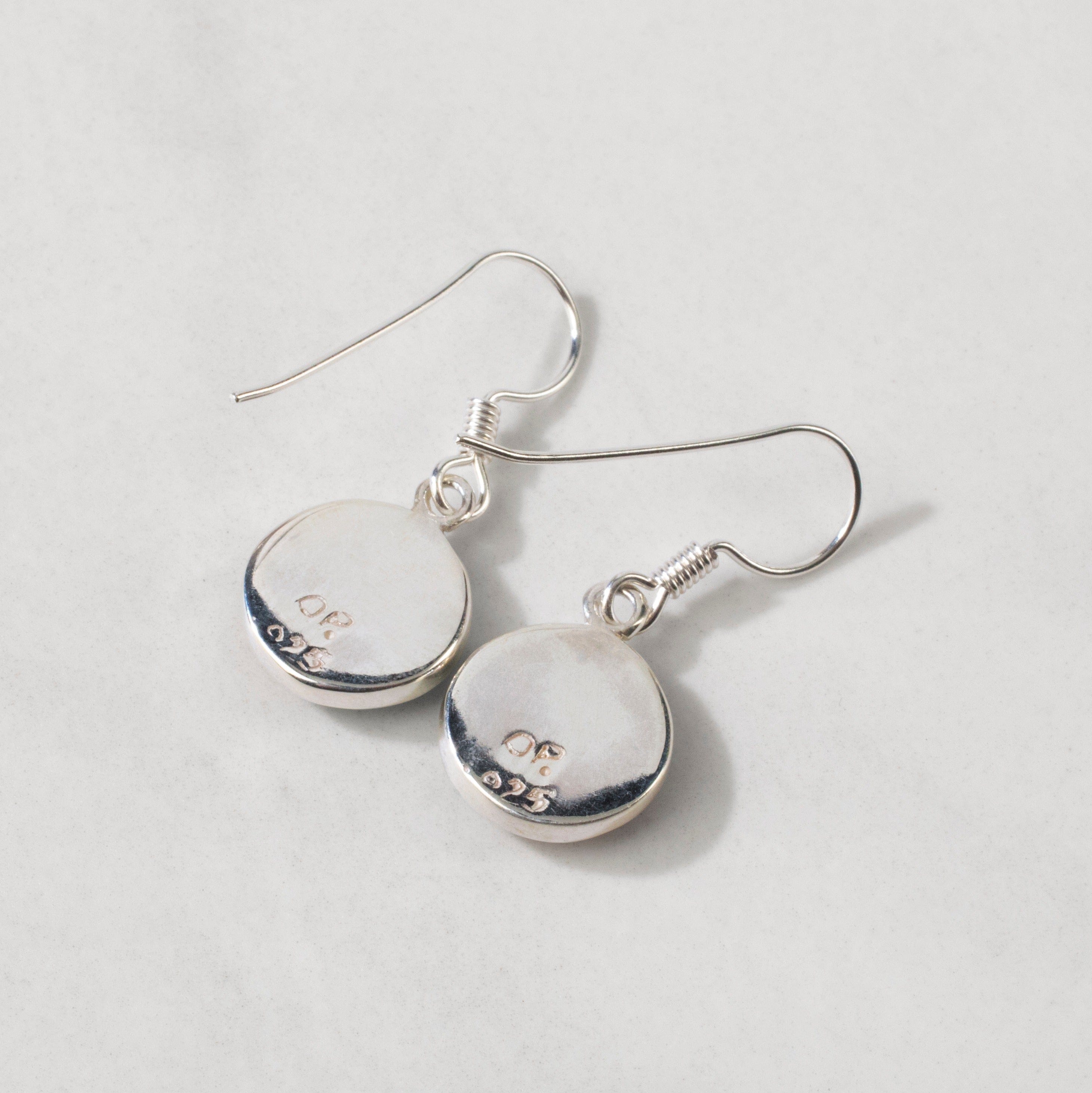Kalifano Southwest Silver Jewelry Multi Gem Round 925 Sterling Silver USA Handmade Earrings with French Hook Backing NME.2068.MT