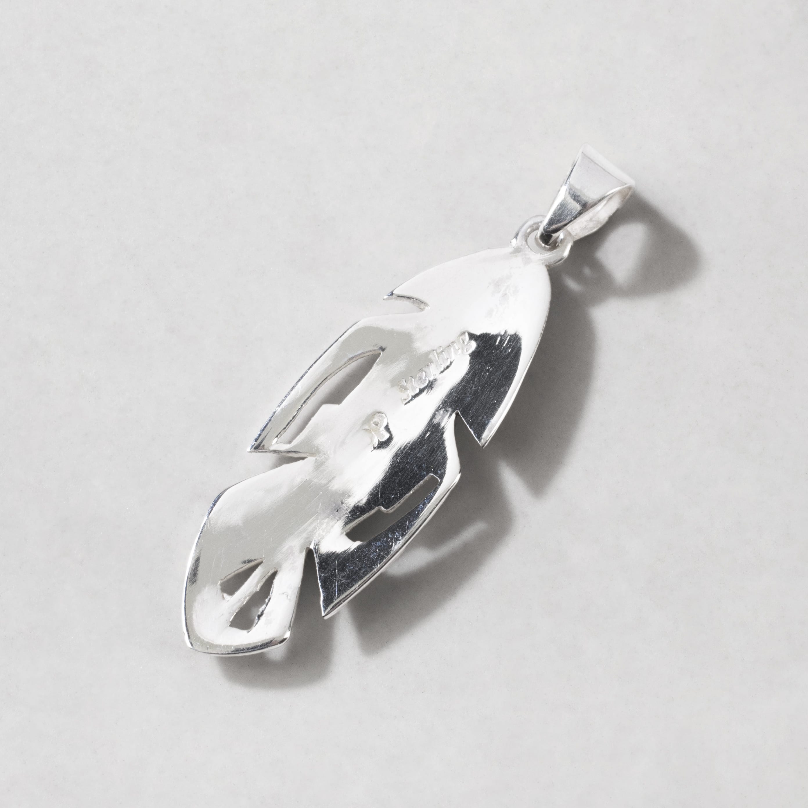 Kalifano Southwest Silver Jewelry Multi Gemstone Feather 925 Sterling Silver Pendant USA Handmade with Opal Accent NMN.2113.MT