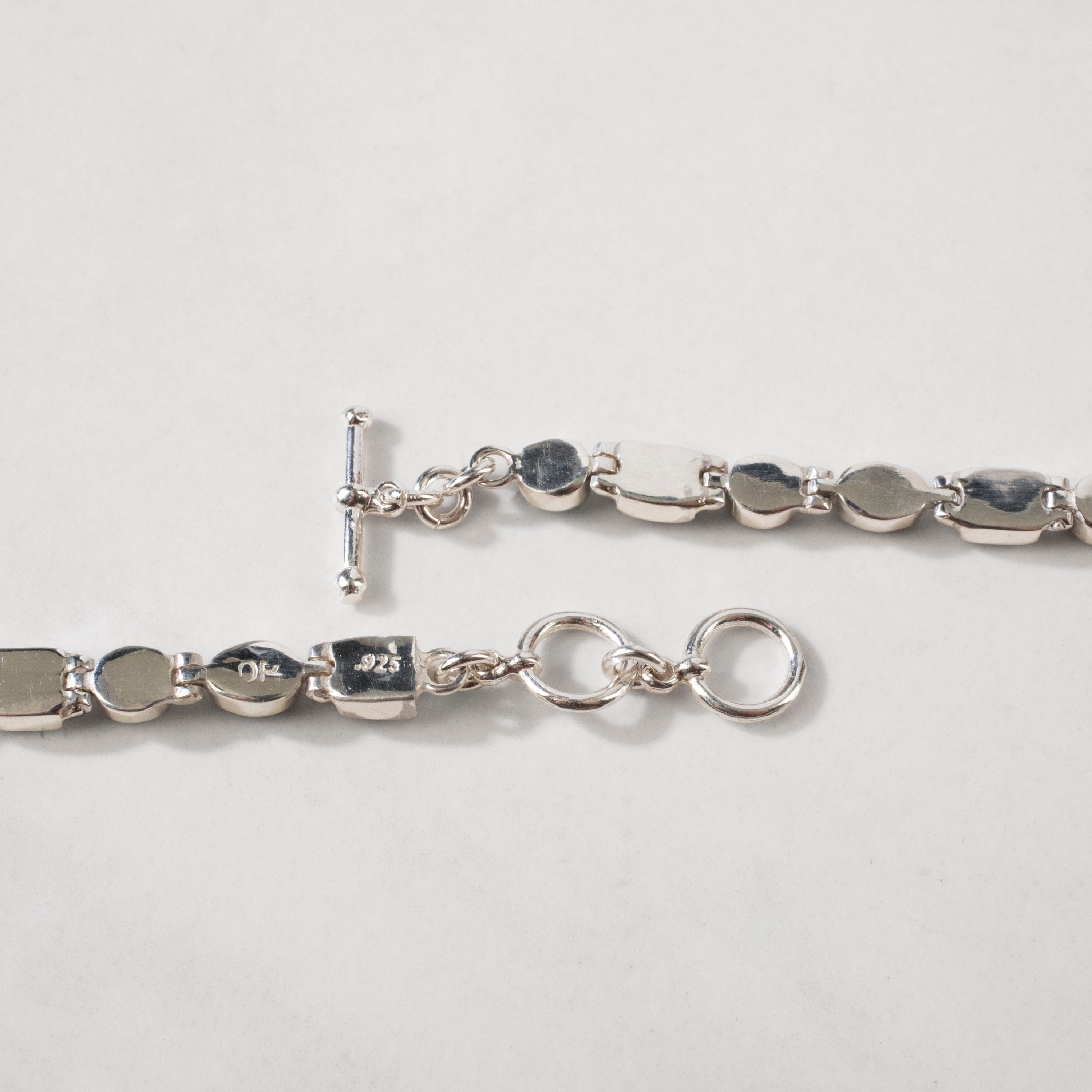 Kalifano Southwest Silver Jewelry Tiger Eye 925 Sterling Silver Bracelet USA Handmade with Opal Accent NMB.0548.TE