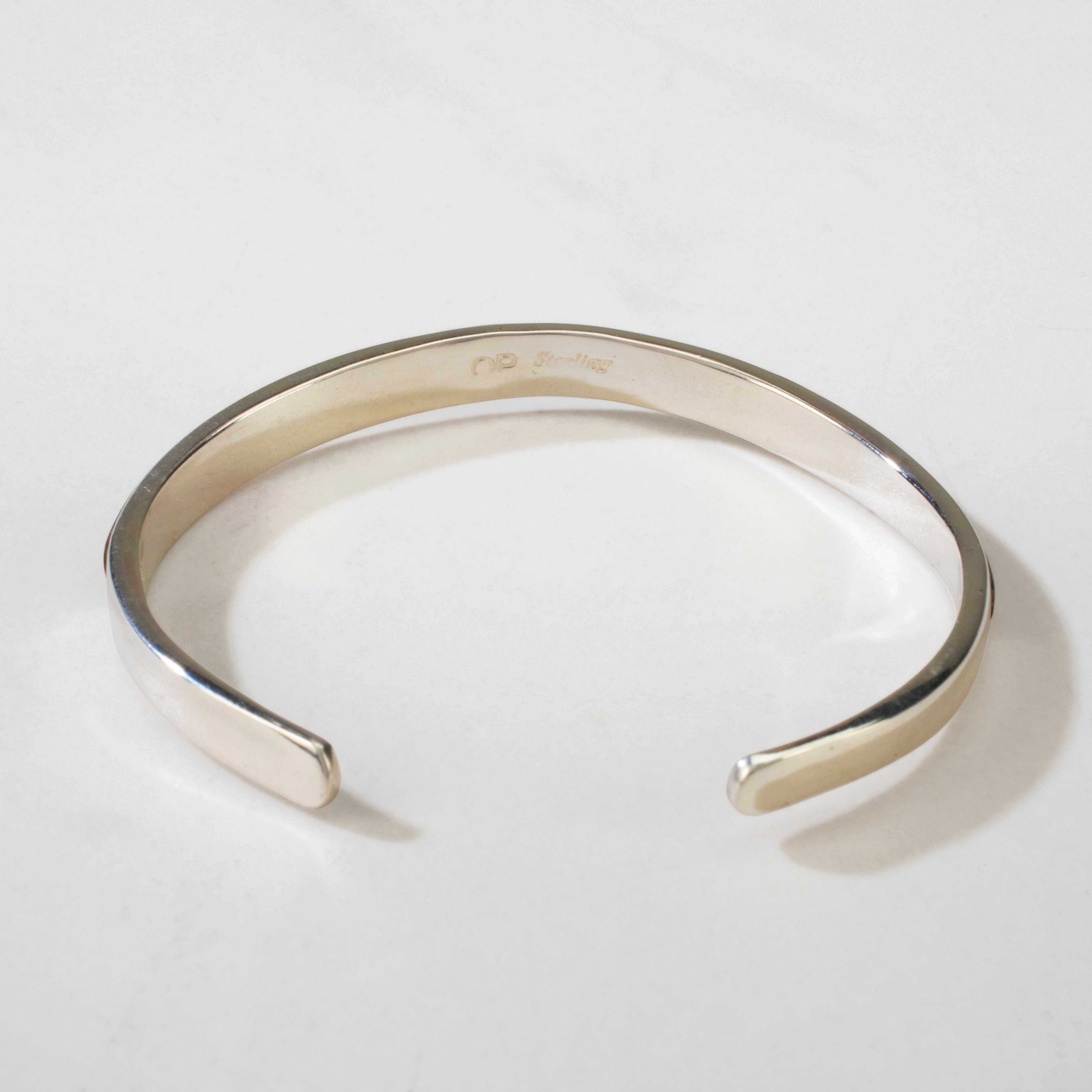 Kalifano Southwest Silver Jewelry Tiger Eye & Opal USA Handmade 925 Sterling Silver Cuff NMB.0757.TE
