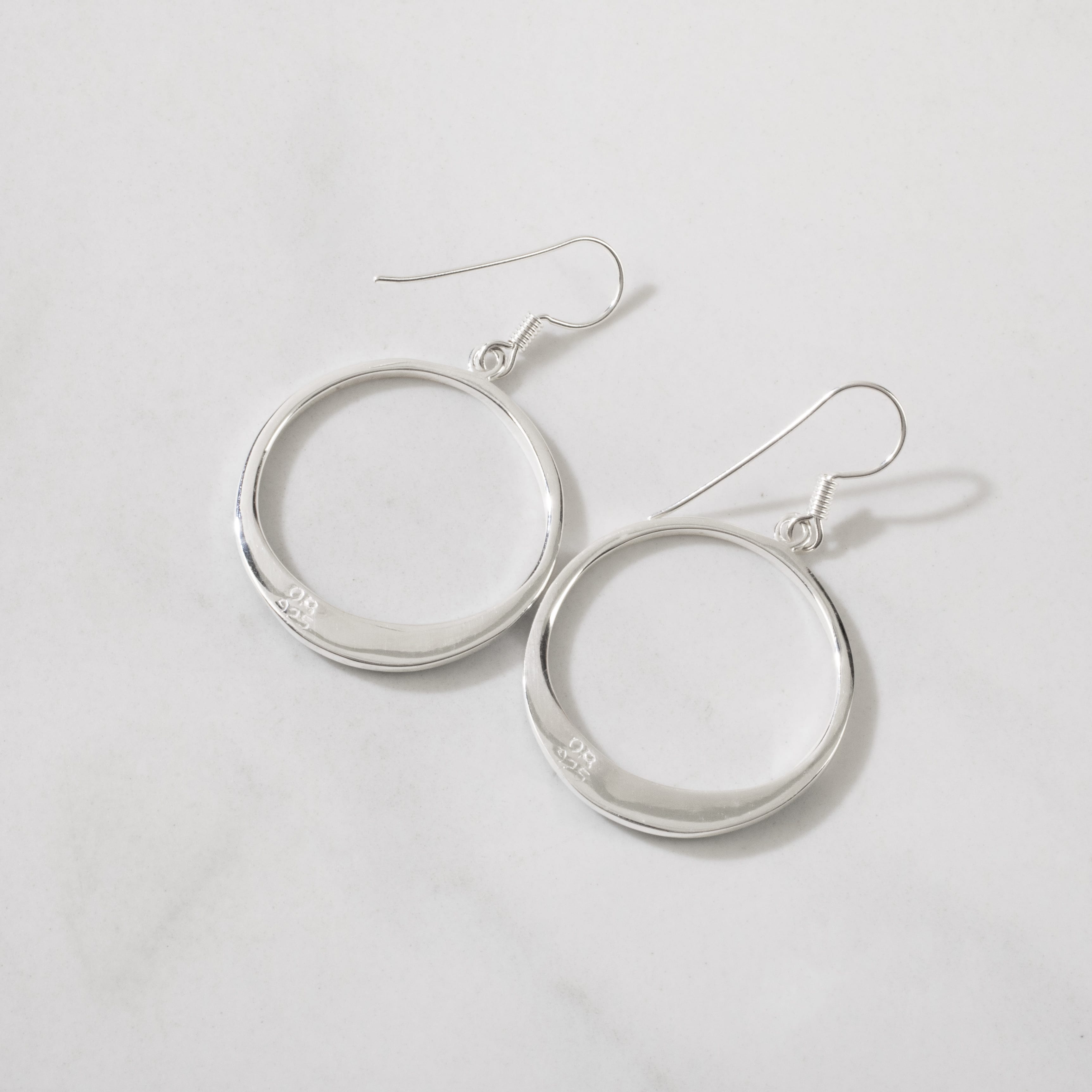 Kalifano Southwest Silver Jewelry Turquoise Hoop 925 Sterling Silver USA Handmade Earring with French Hook & Opal Accent NME.2314.TQ