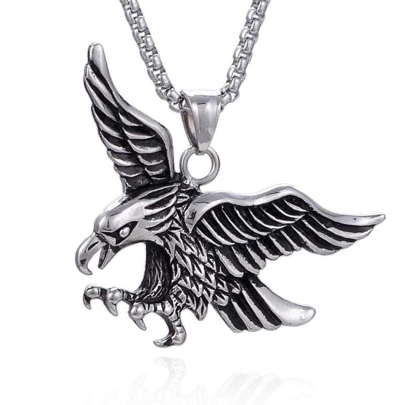 Kalifano Steel Hearts Jewelry Steel Hearts Eagle Necklace SHN120-26