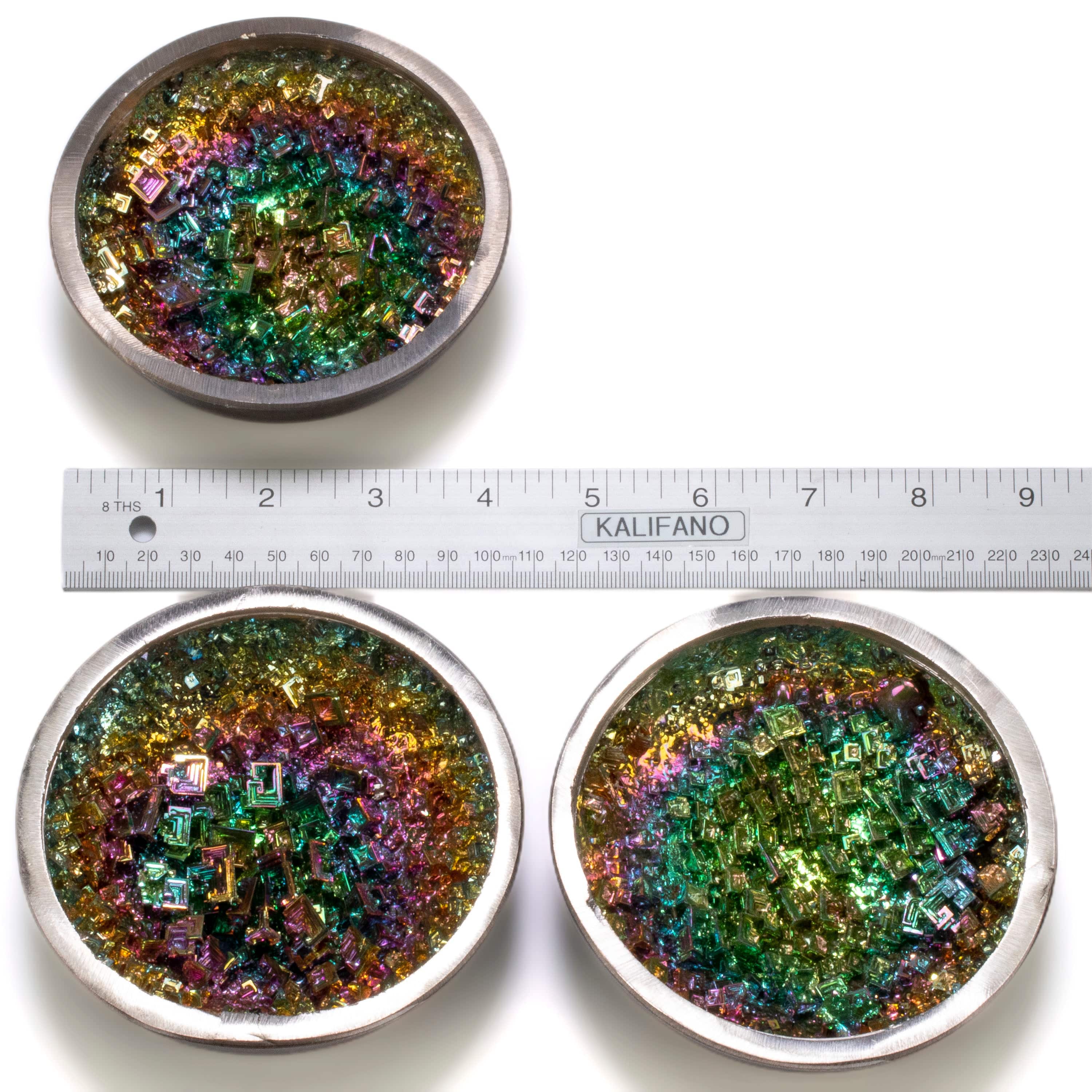 KALIFANO TUMBLED STONES Bismuth Ore Bowl - 4.5" BISMUTH-B
