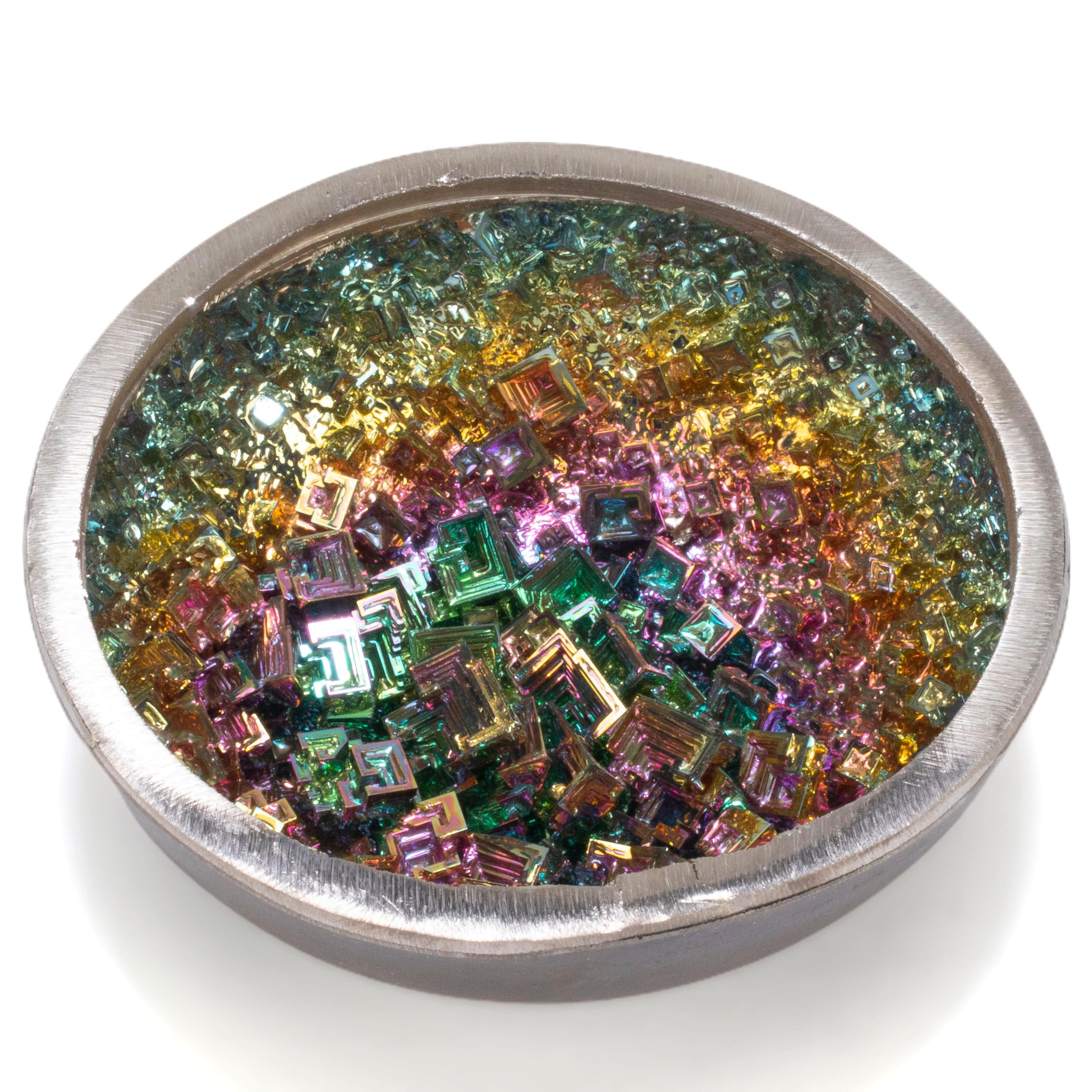 KALIFANO TUMBLED STONES Bismuth Ore Bowl - 4.5" BISMUTH-B