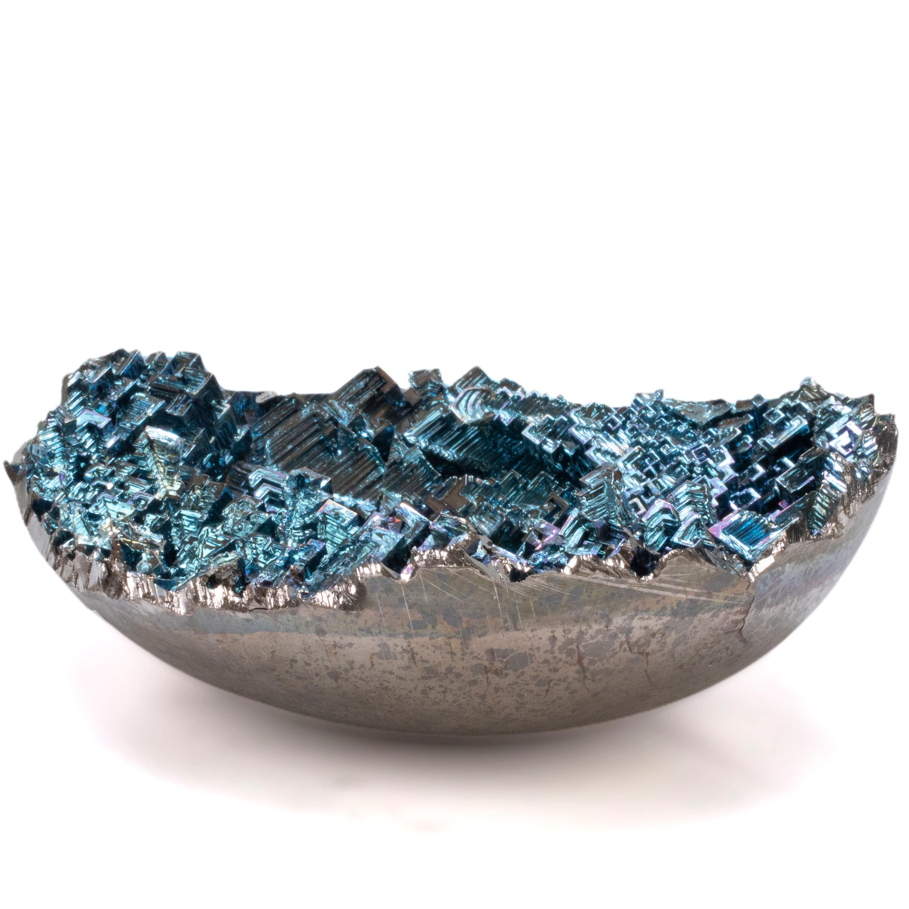 KALIFANO TUMBLED STONES Blue Bismuth Geode - 7" / 1,780 grams BISMUTH-BLG-L-004
