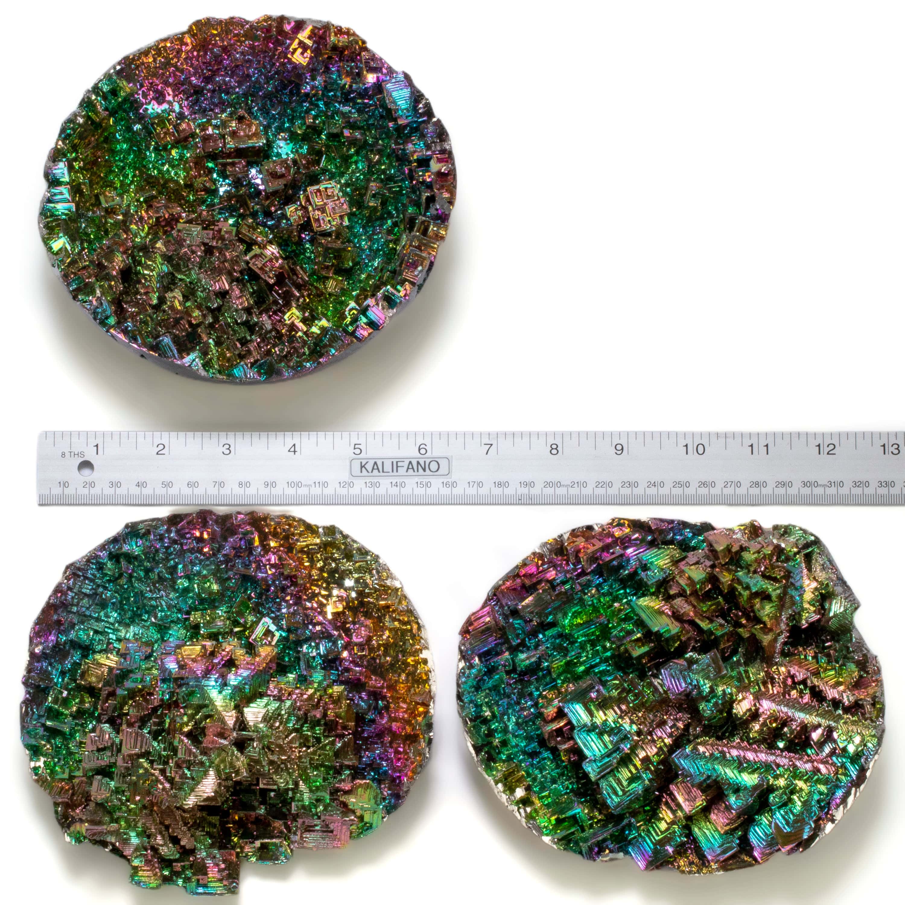 KALIFANO TUMBLED STONES Large Bismuth Geode BISMUTH-G-L
