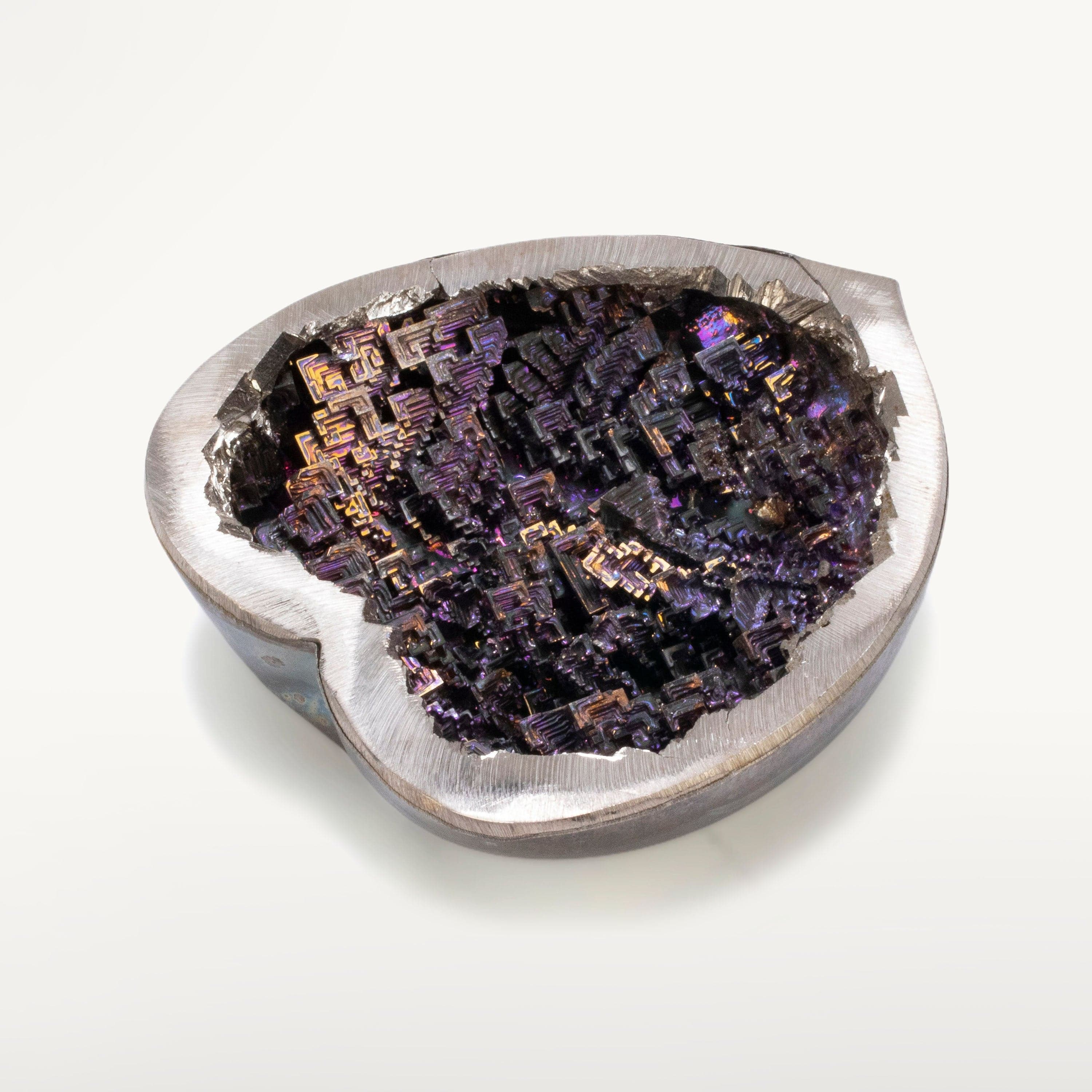 KALIFANO TUMBLED STONES Purple Bismuth Heart - 4" BISMUTH-H-PP