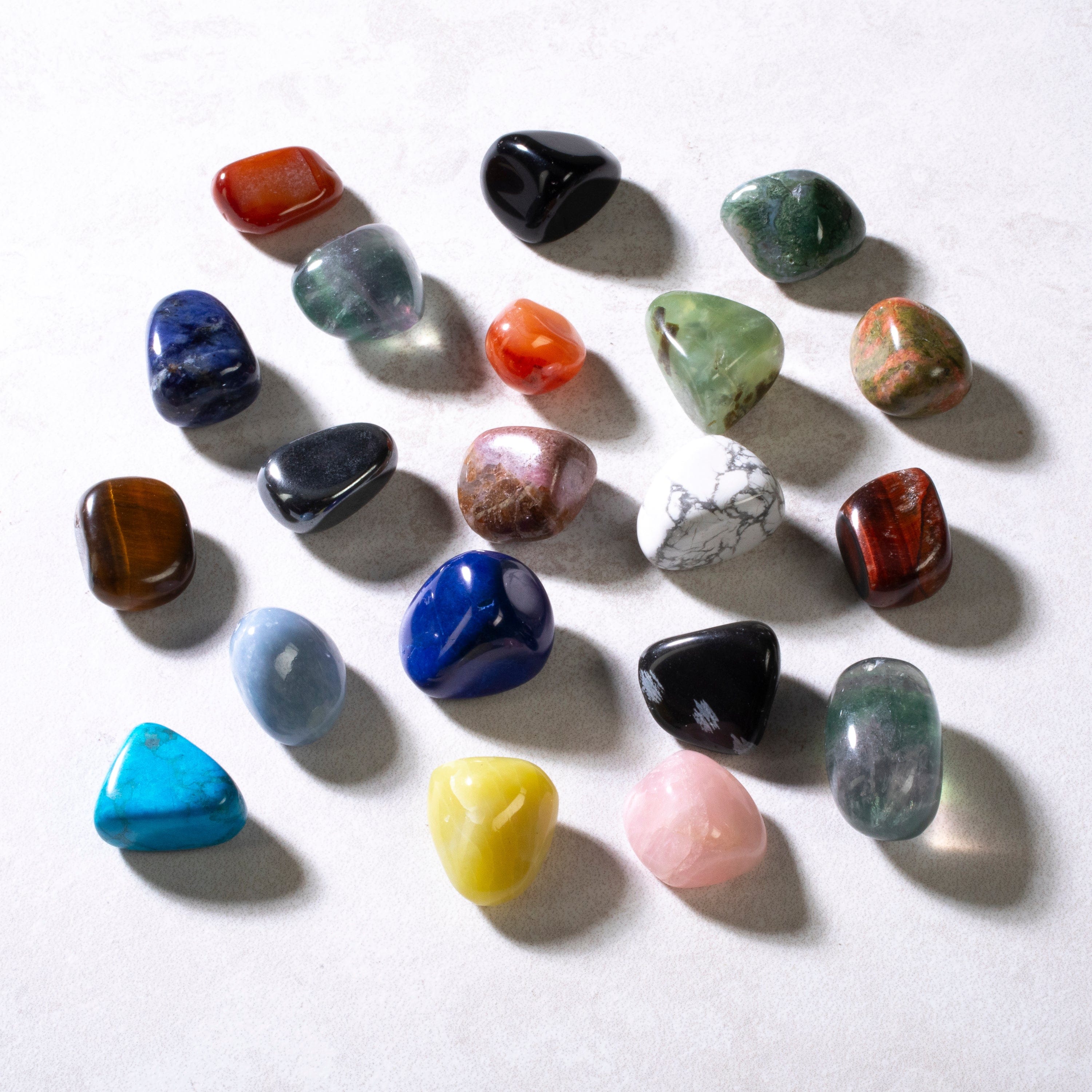 KALIFANO Tumbled Stone Variety Mix: A Mix of Natural Healing Stones