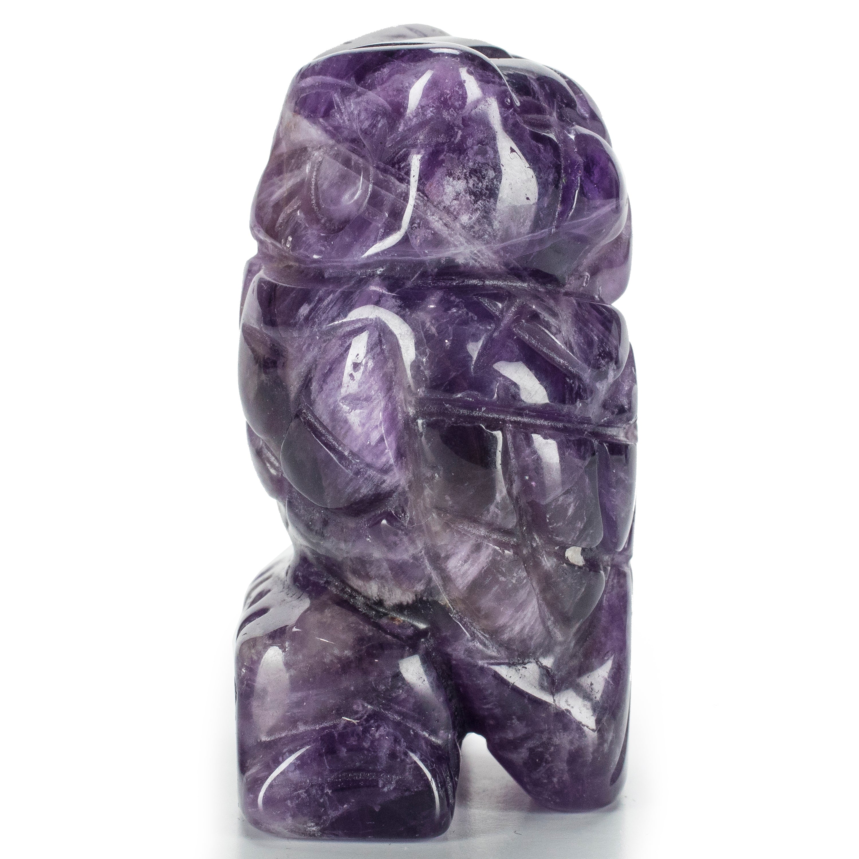 Amethyst Owl  2'' Natural Gemstone Carving