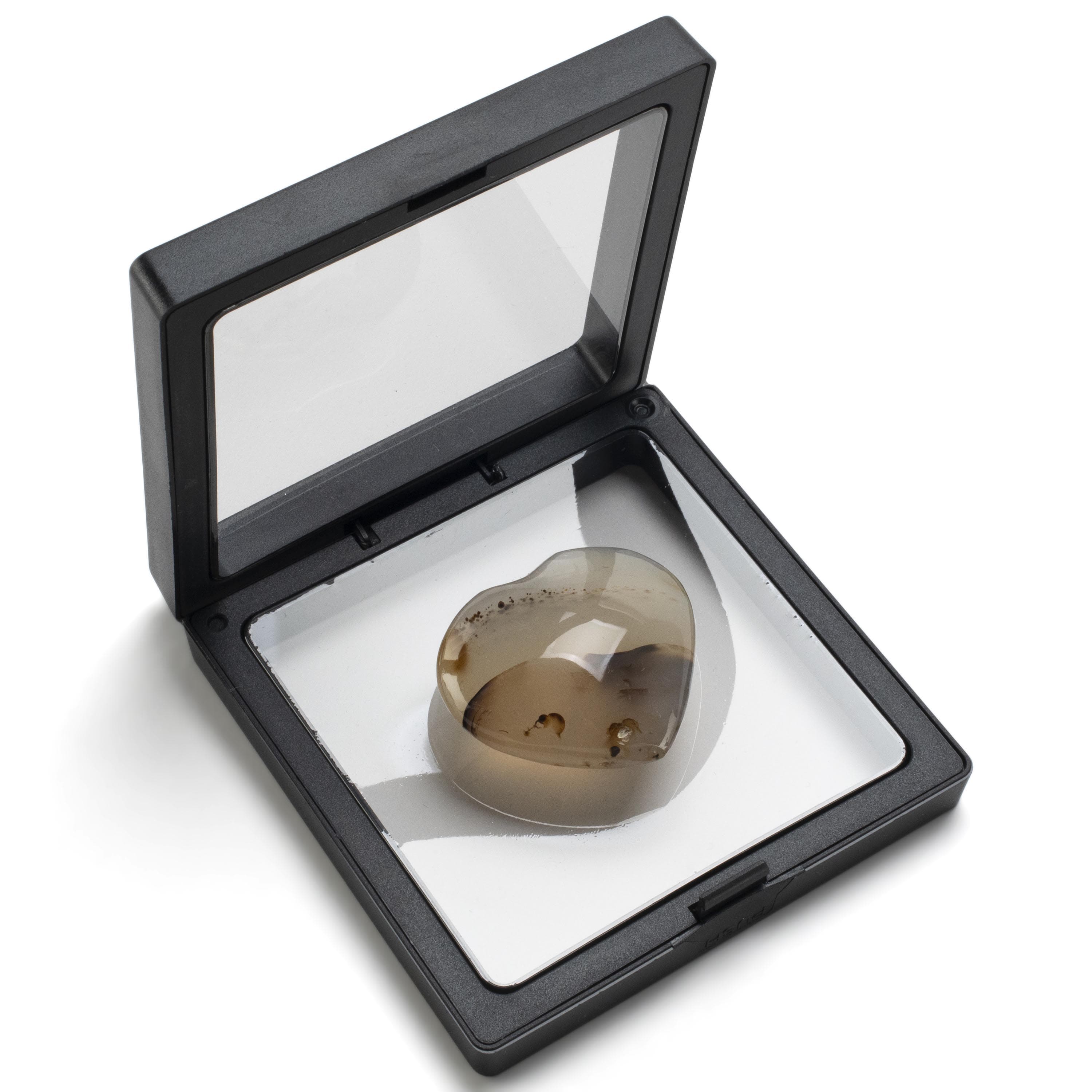 KALIFANO Agate Agate Gemstone Heart Carving 2" GH40-AG