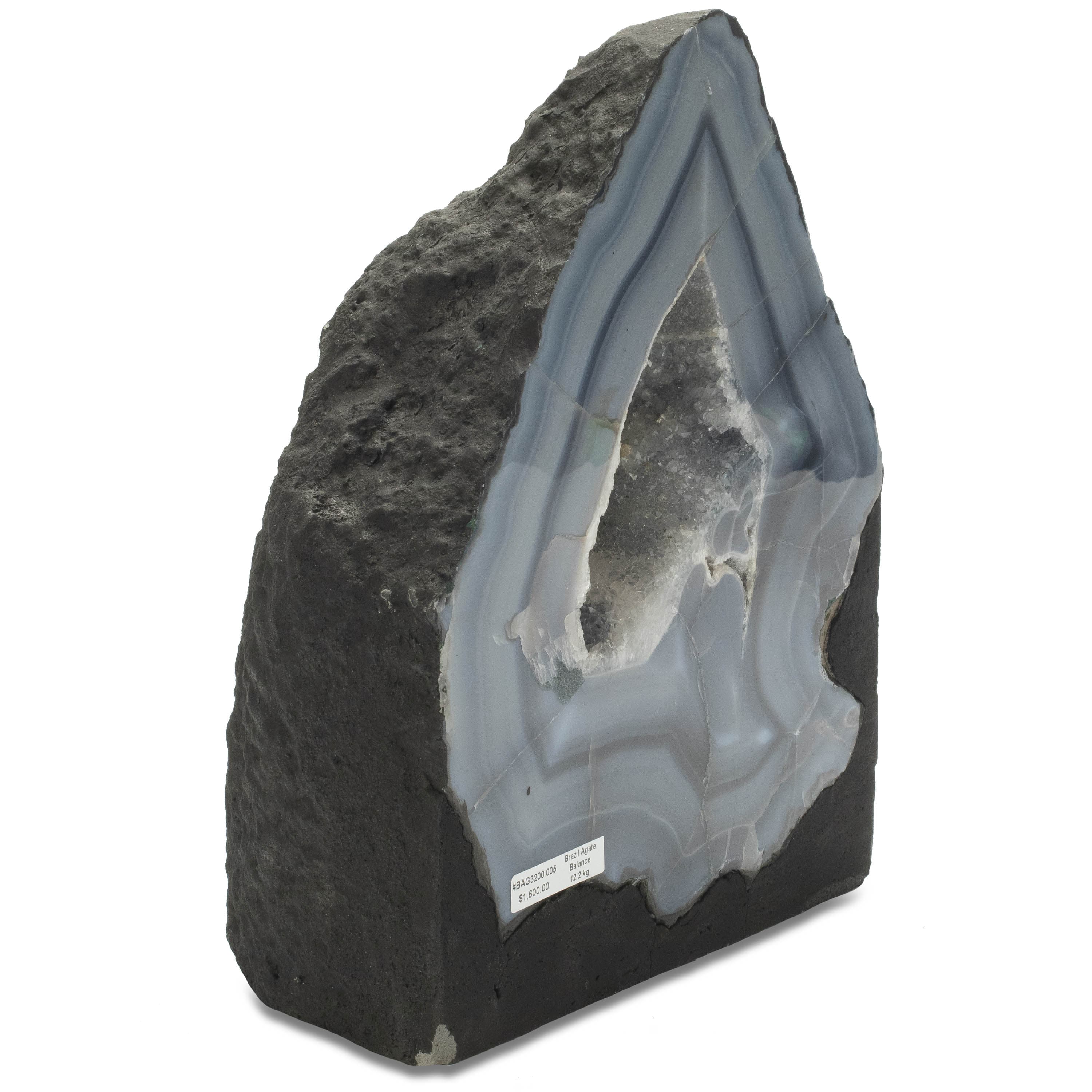 Kalifano Agate Agate Geode - 11.5 in. / 27 lbs BAG3200.005