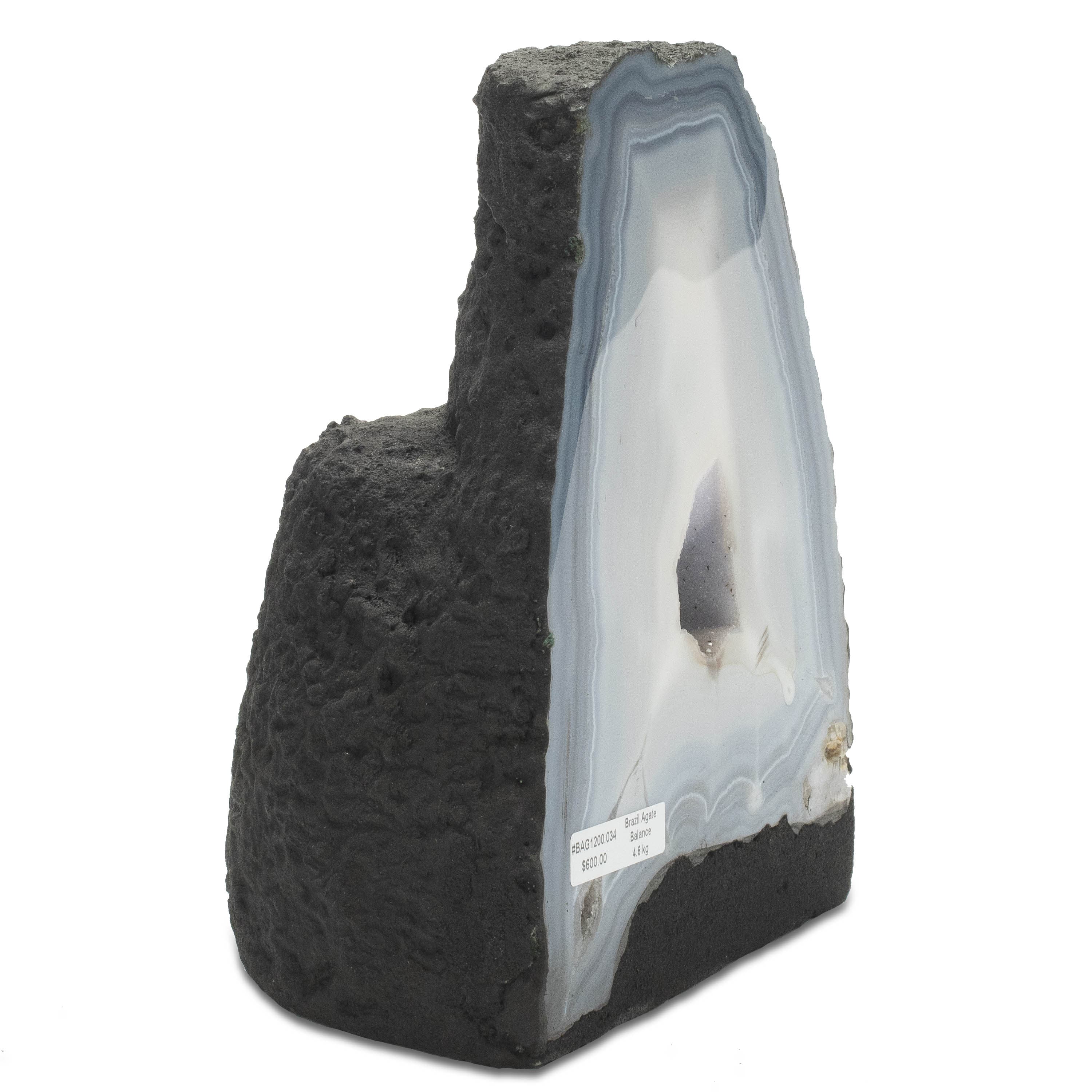 Kalifano Agate Agate Geode - 8.5 in. / 10 lbs BAG1200.034